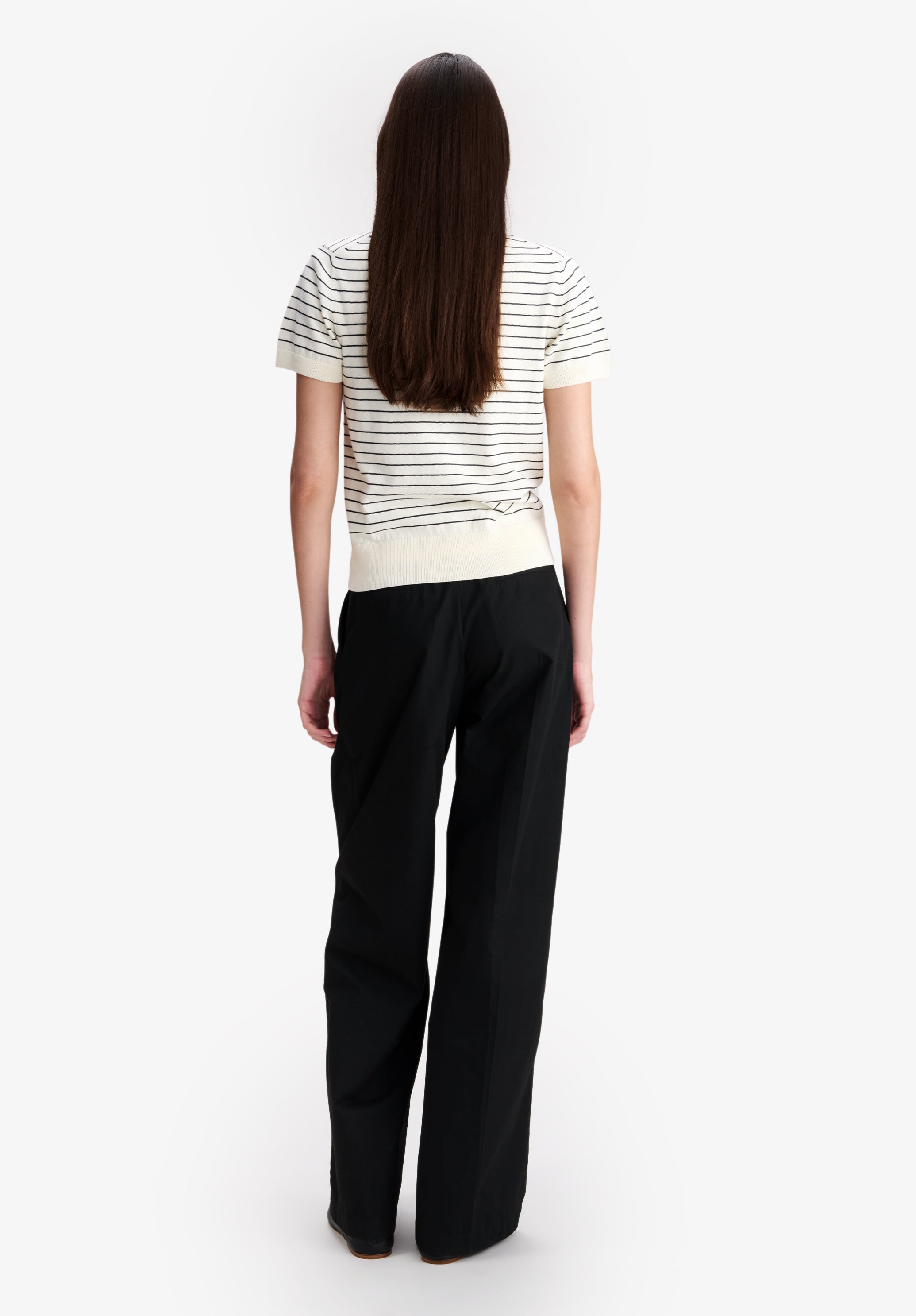 A.P.C. Polohemd ecru gestreift figurbetont XS-XL