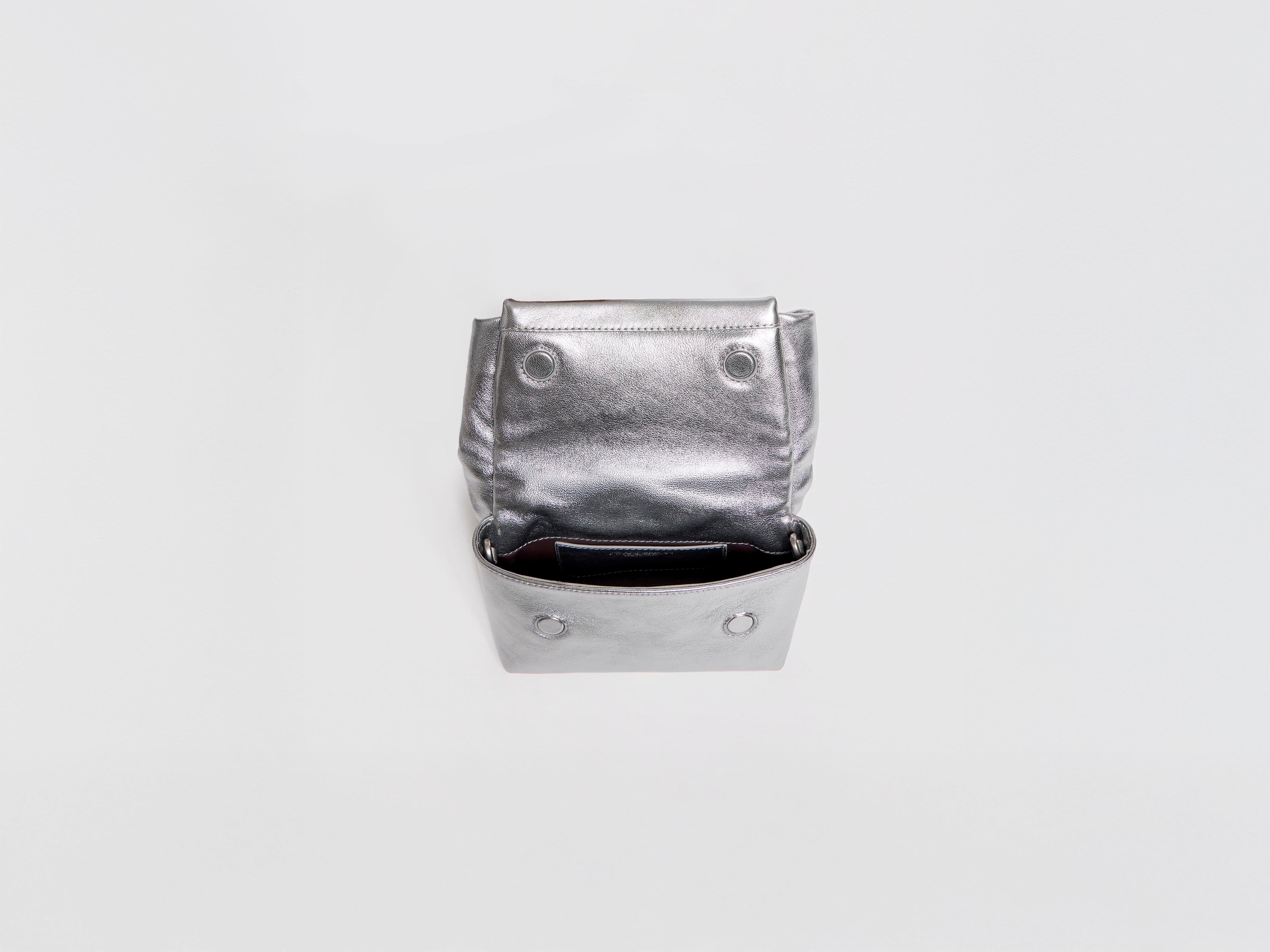 J.W.Anderson Small Twister Bag Tasche Silber Leder O/S