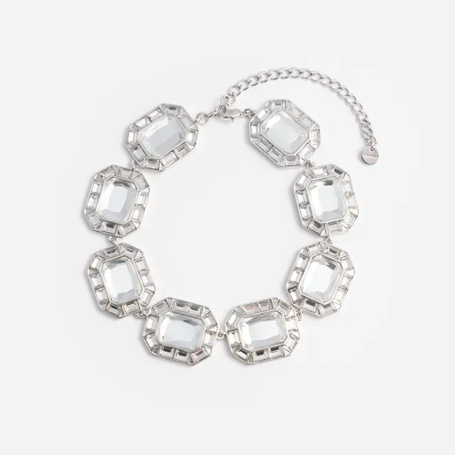 Self Portrait Silver Crystal Halskette Silber One Size