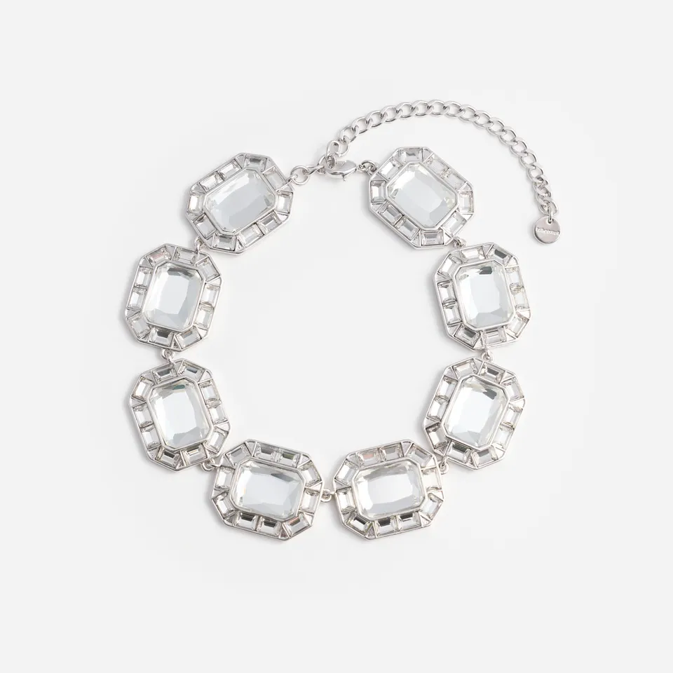 Self Portrait Silver Crystal Halskette Silber One Size