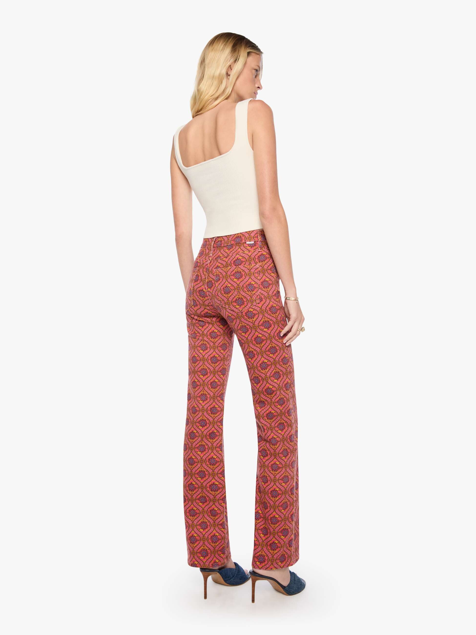 Mother Denim The Kick It Jeans Antivenom Print High-Rise