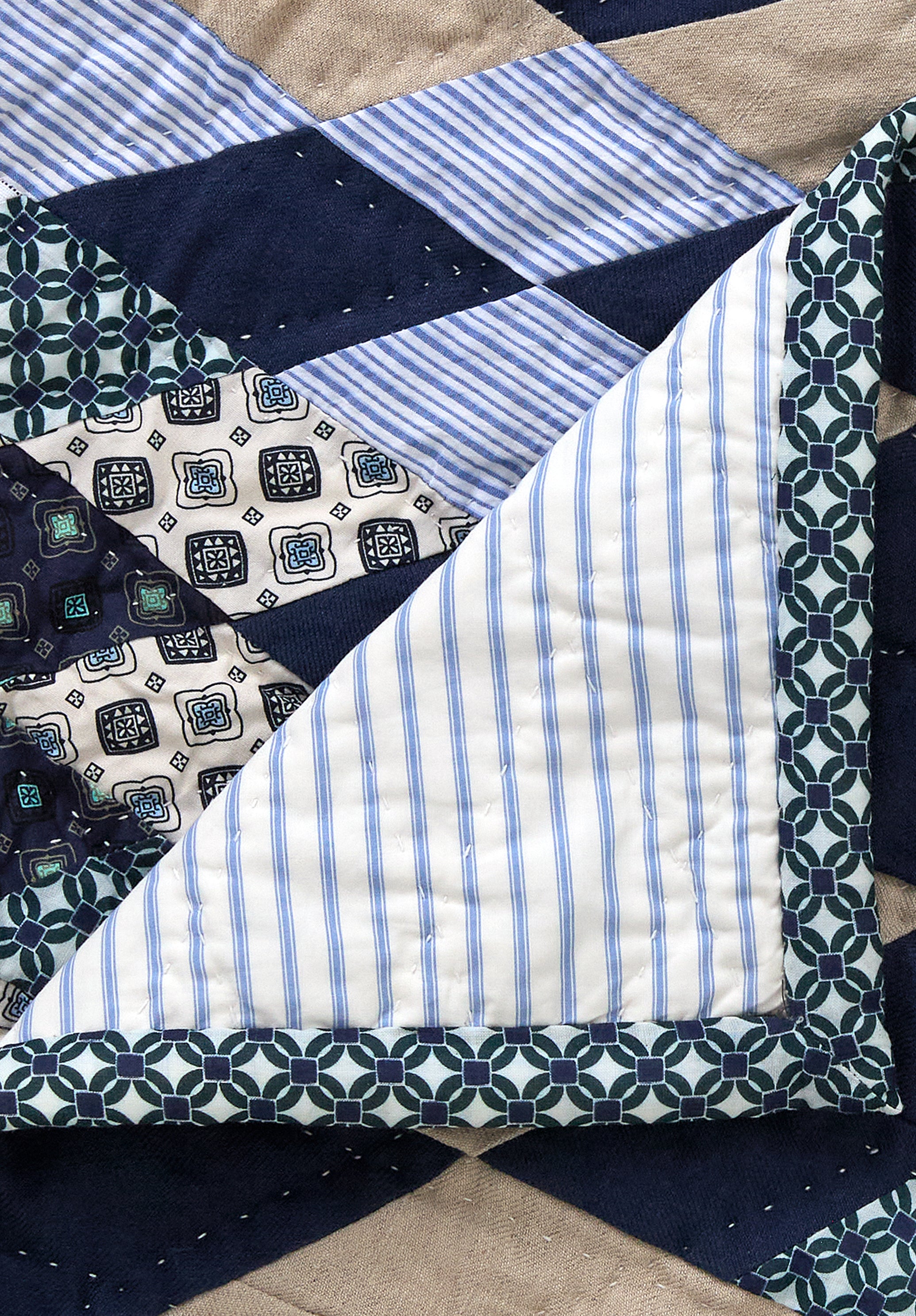 A.P.C. Nocturne Botanique Quilt Patchwork T1