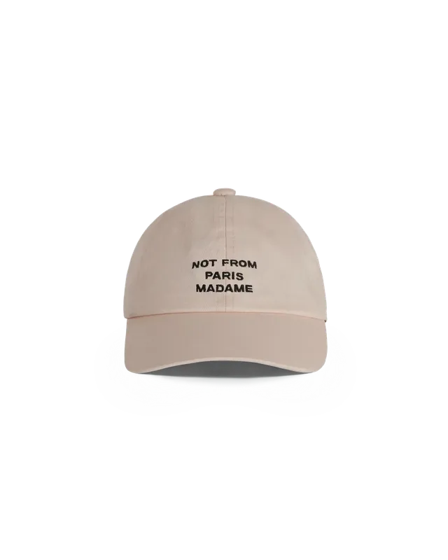 Drôle De Monsieur Slogan Cap Beige Baumwolle Not From Paris