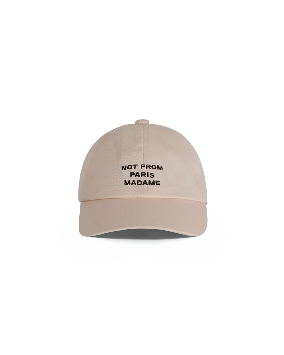 Drôle De Monsieur Slogan Cap Beige Baumwolle Not From Paris