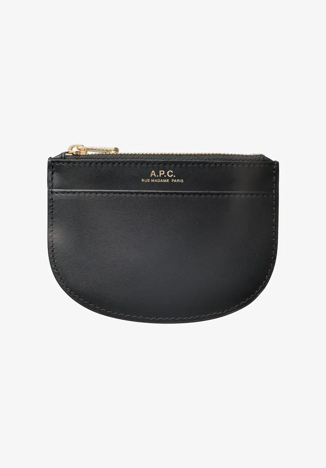 A.P.C. Demi-Lune New Portemonnaie Leder Reissverschluss