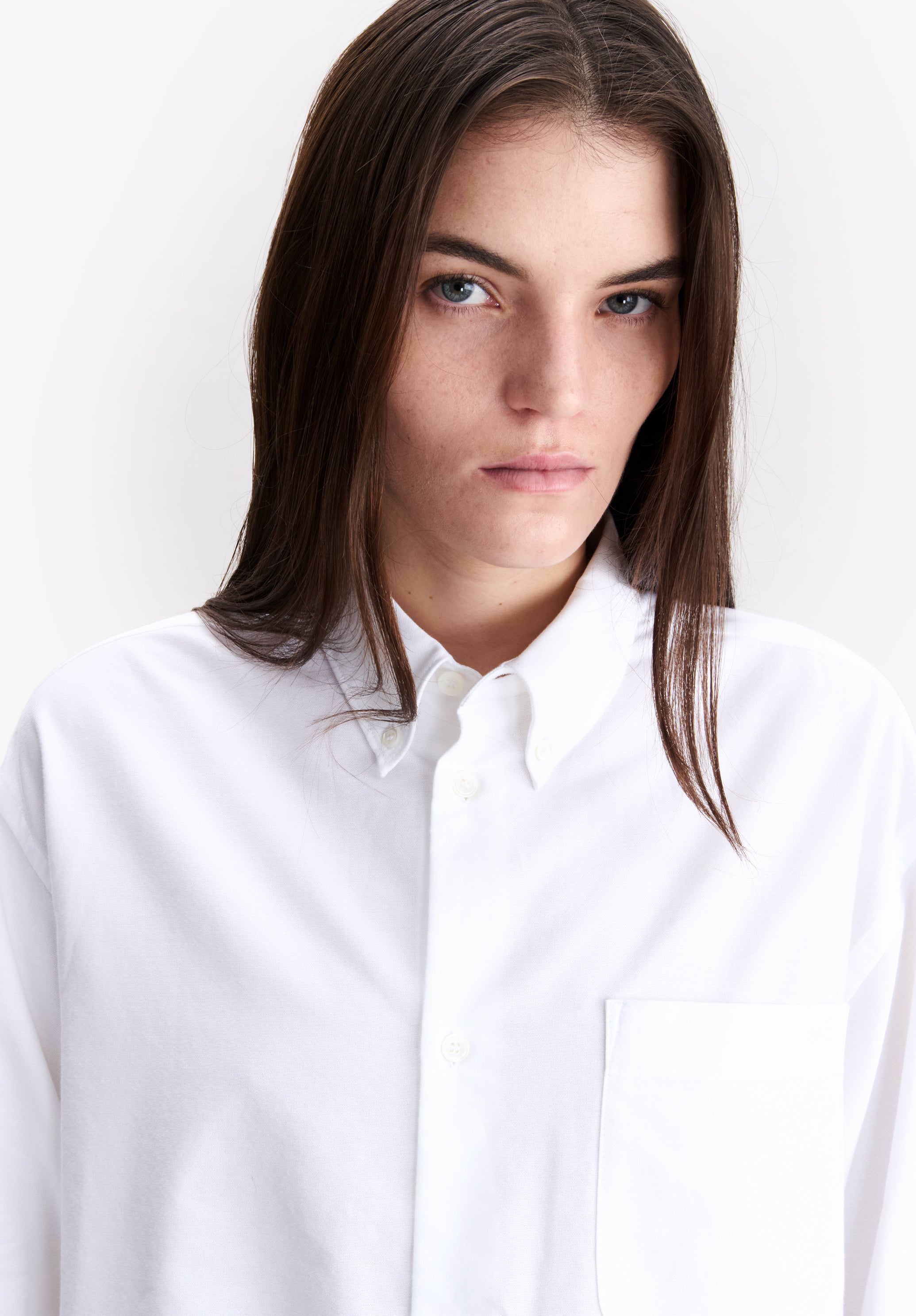 A.P.C. Shirts Overshirts Oxford Hemd weiss Bio-Baumwolle