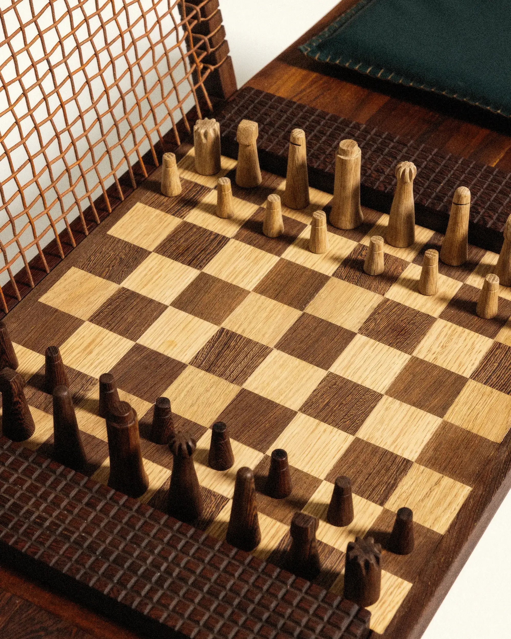 Drôle De Monsieur Le Banc d’Échecs Schachbank Holz OS