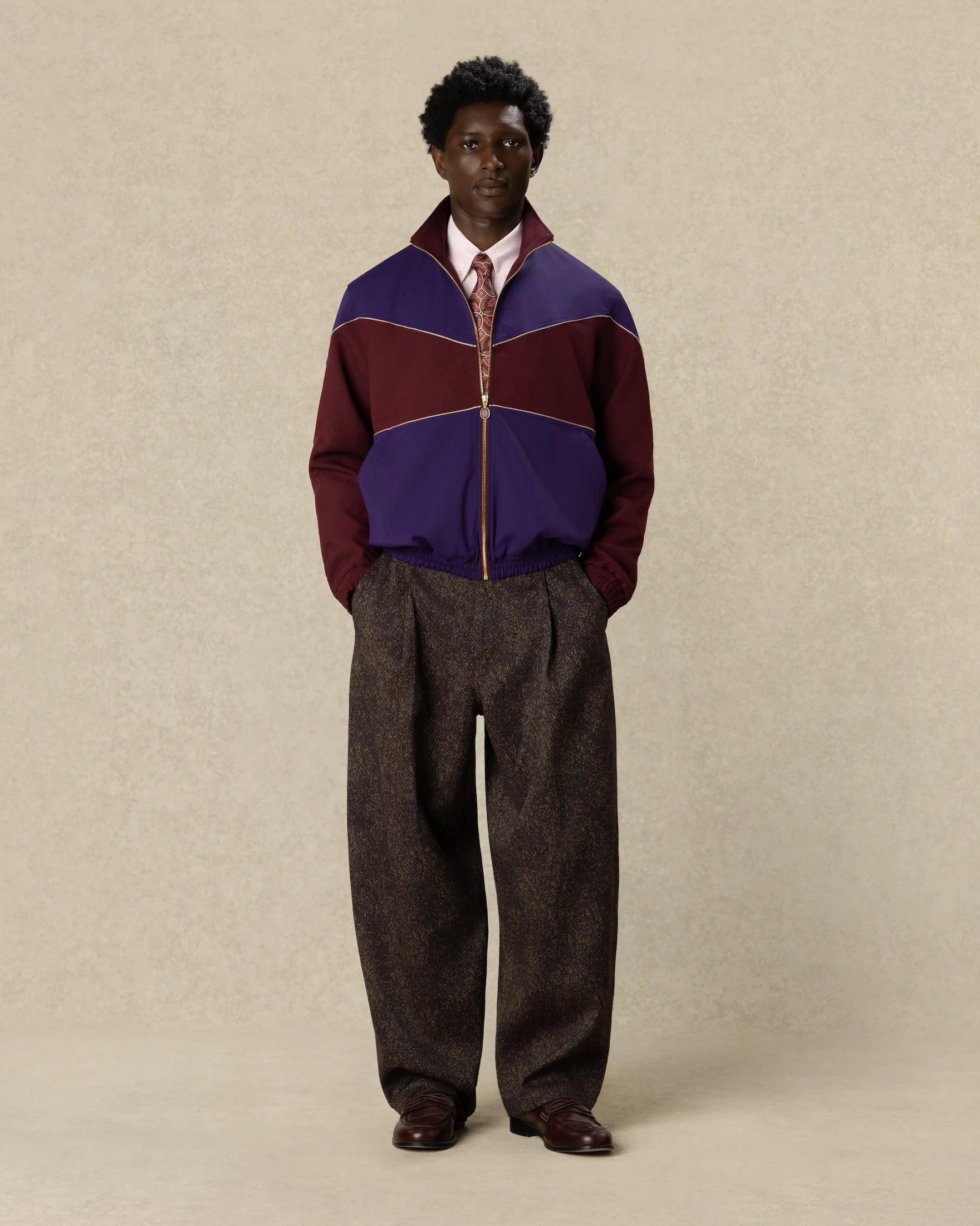 Drôle De Monsieur Trackjacket Twill Two Tone Jacke Lila
