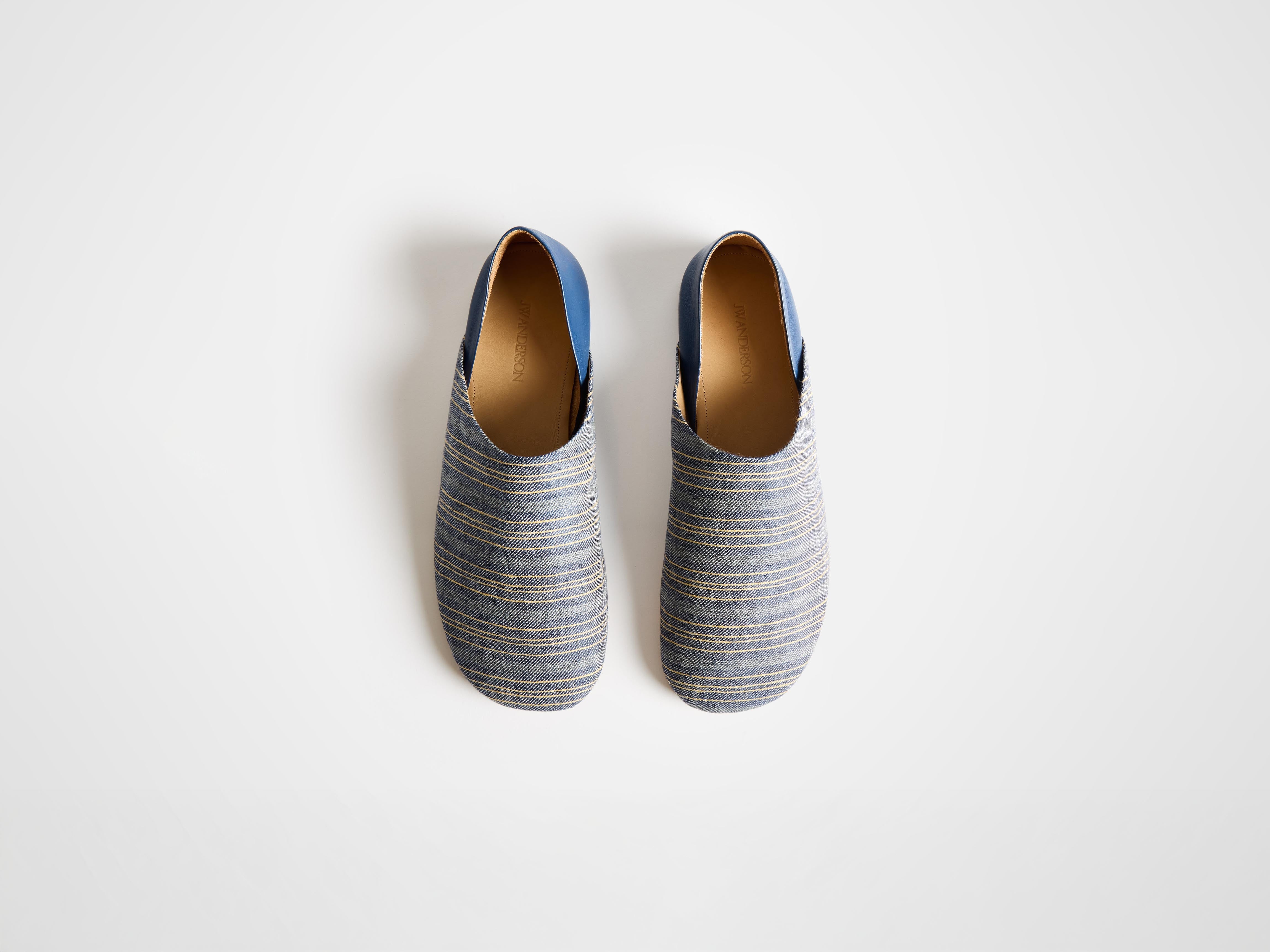 J.W.Anderson Shoes Slipper Mules Herren Navy Weiß 42