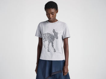 J.W.Anderson Anchor T-Shirt Damen Grau Melange Stick