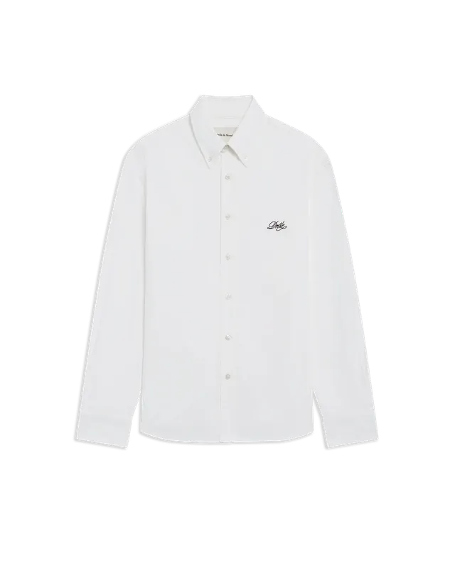 Drôle De Monsieur Plain Boxy Shirt Hemd weiß