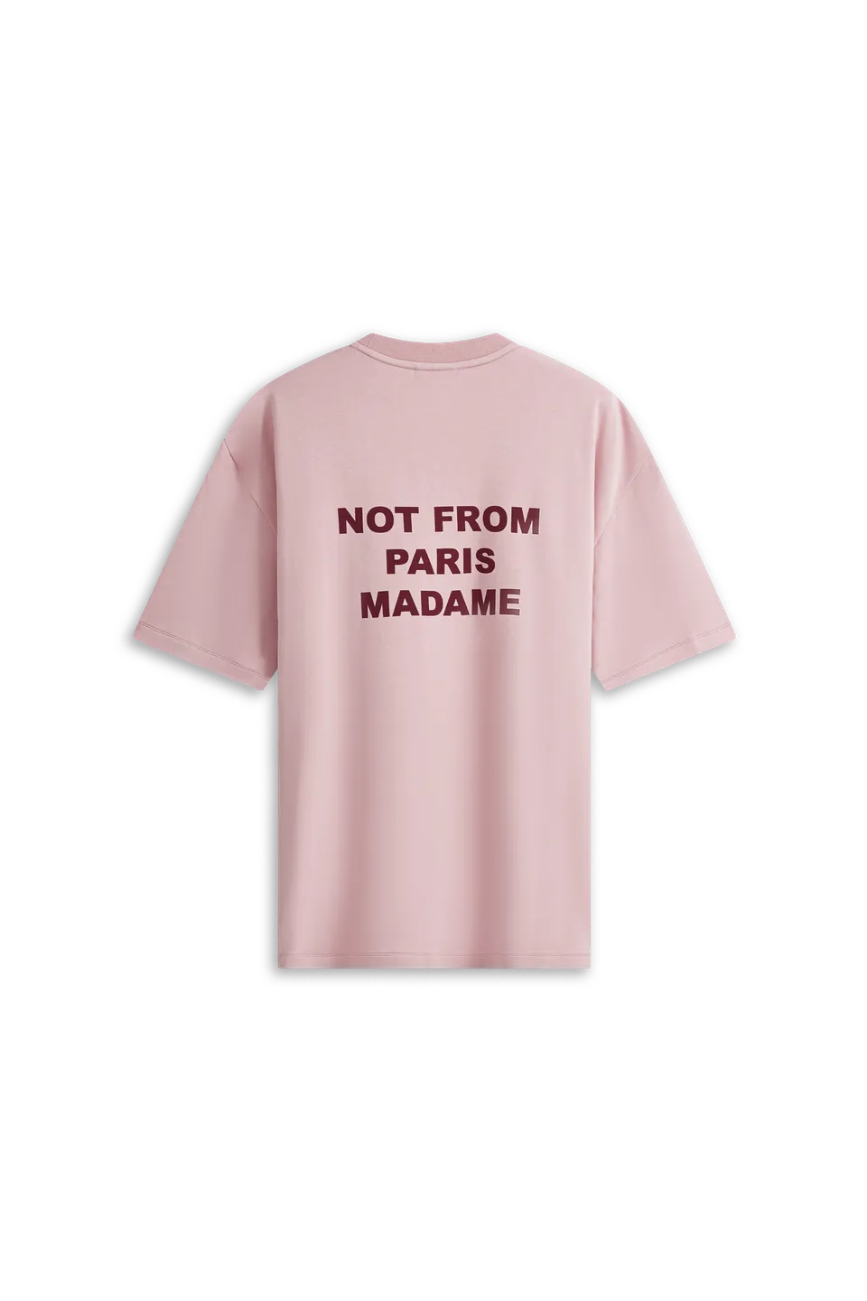 Drôle De Monsieur Le T-Shirt Slogan T-Shirt Rosa Baumwolle