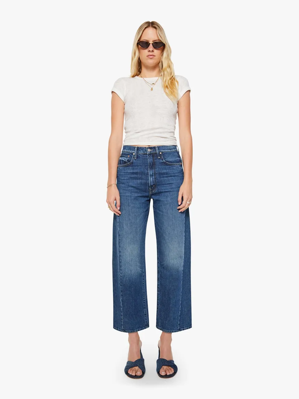Mother Denim The Half-Pipe Ankle Jeans Dunkelblau Did You Bring