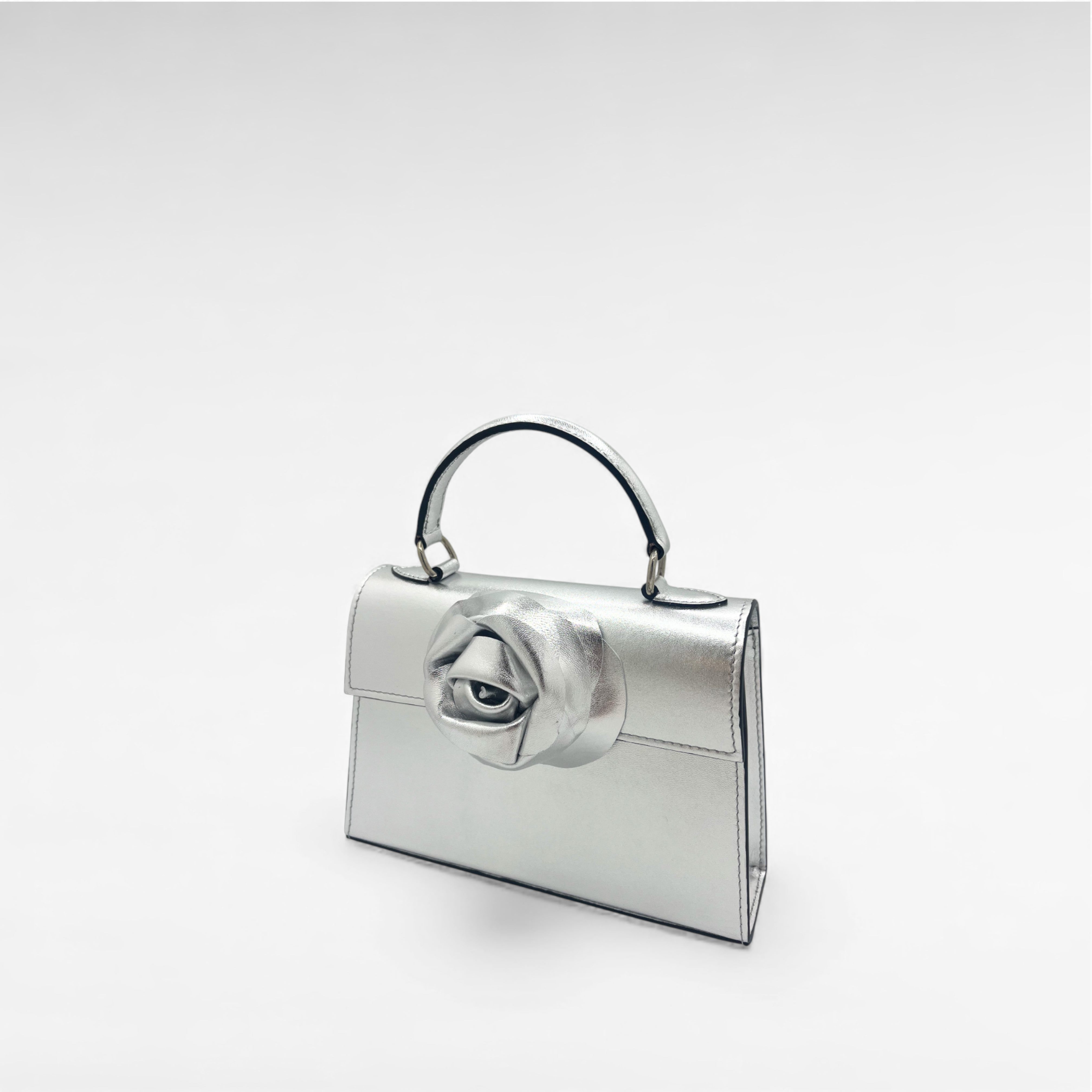 Gedebe Sophie Mini Tasche Nappa mit Blume 19 cm