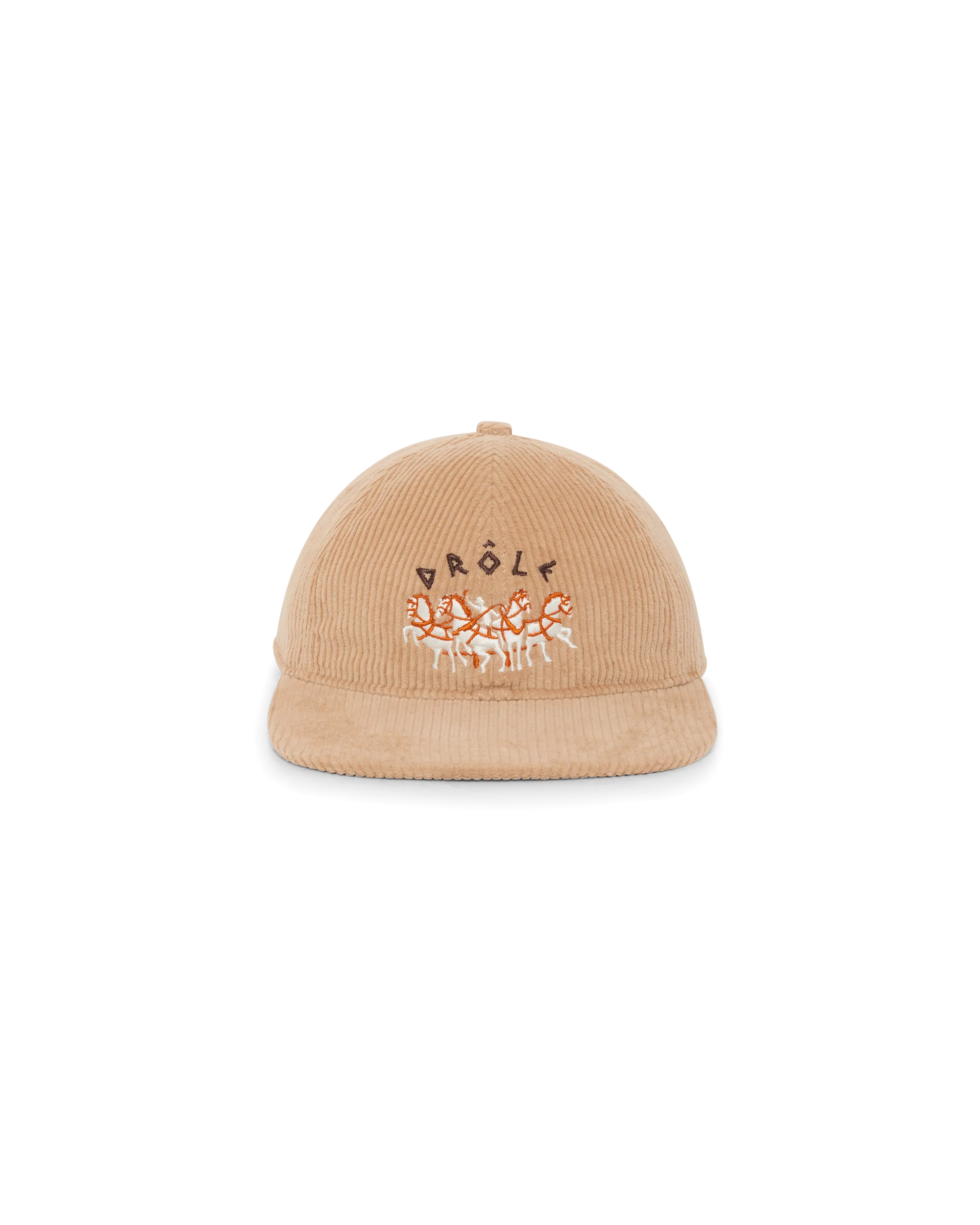 Drôle De Monsieur Horses Cap Beige Baumwolle