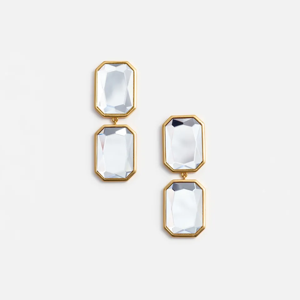 Self Portrait Crystal Tiered Ohrringe Gold One Size Kristall