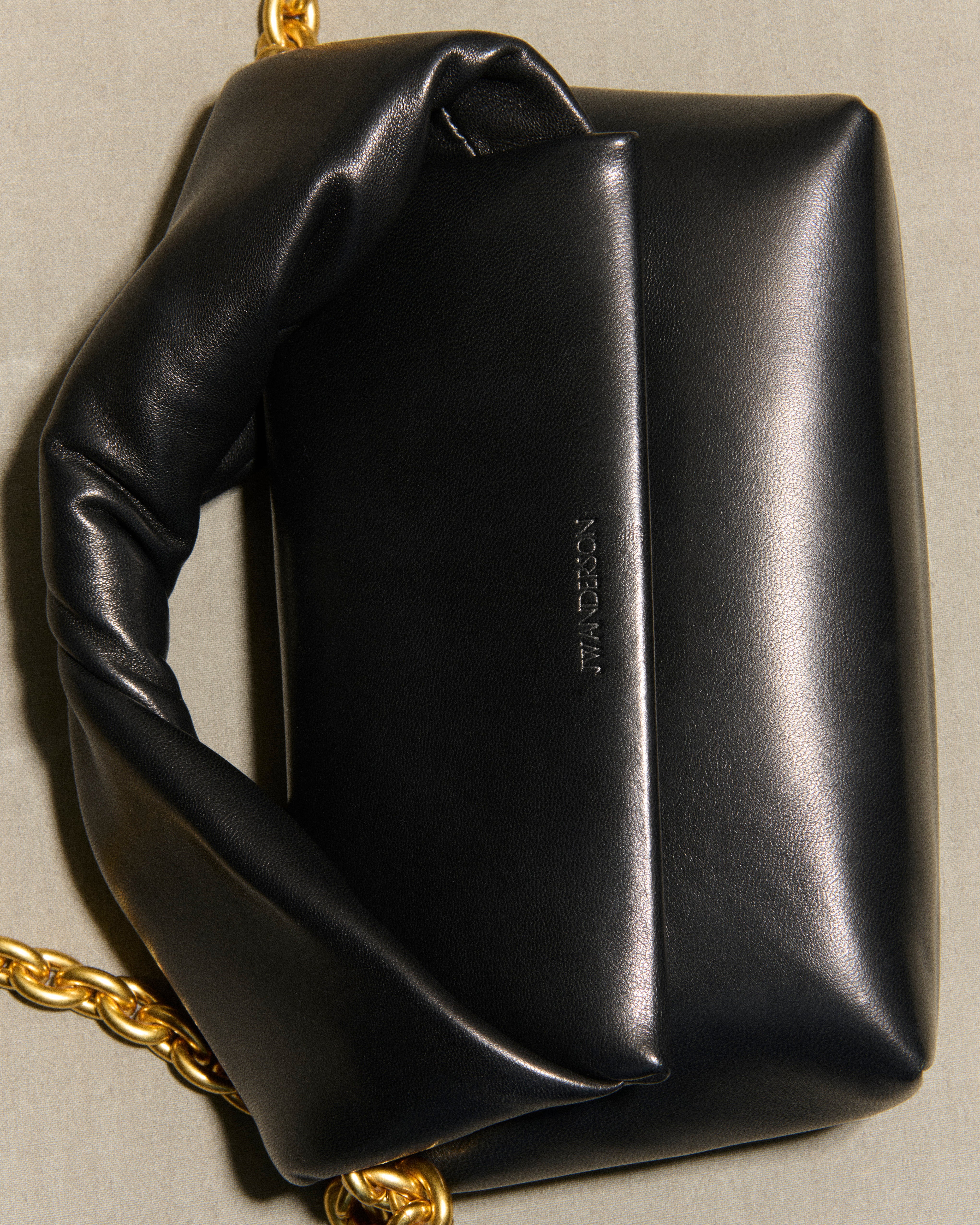J.W.Anderson Twister Bag Medium Lederhandtasche Schwarz Nappa