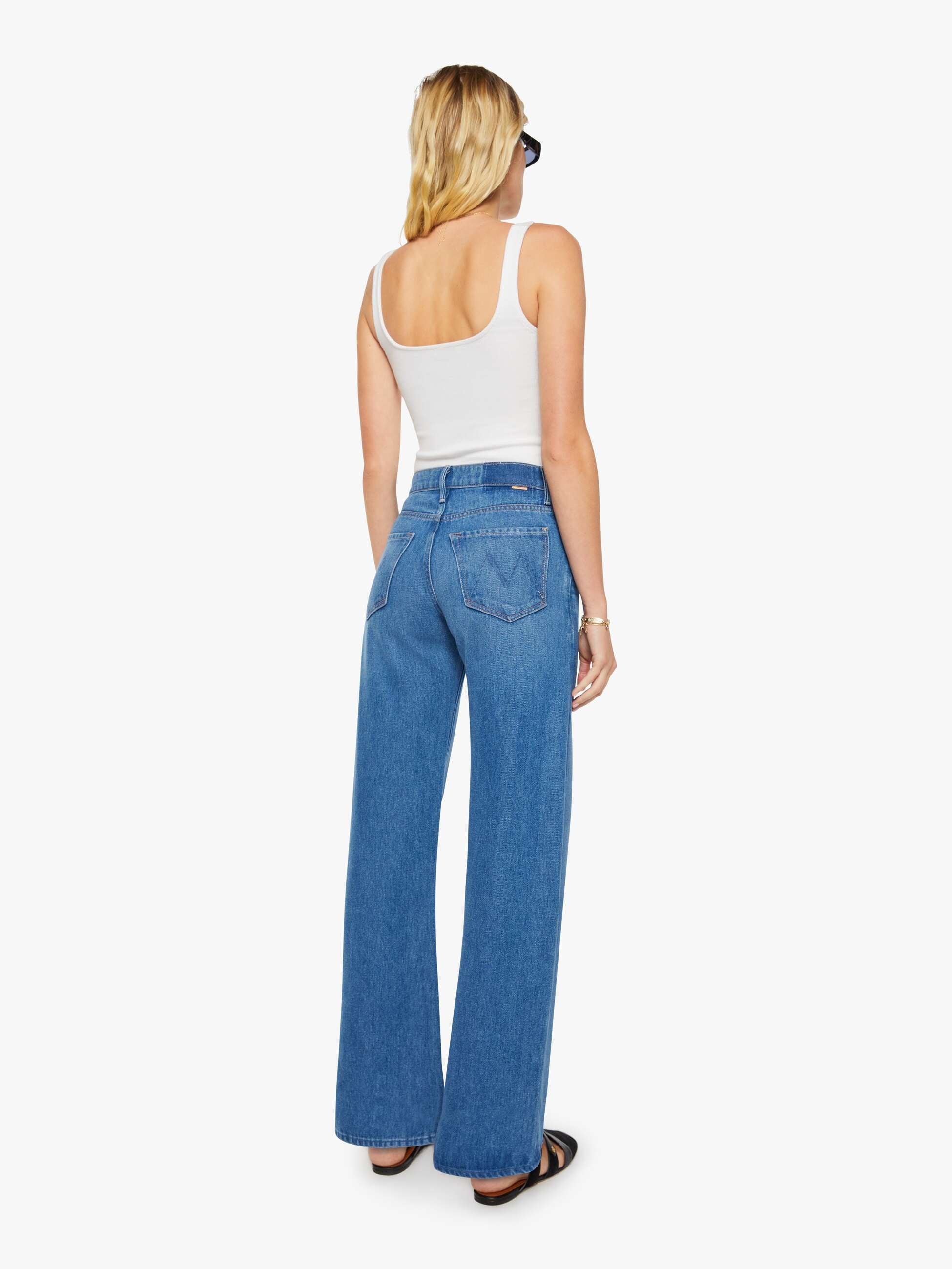 Mother Mid Rise Lasso Sneak Jeans Breaking New Ground