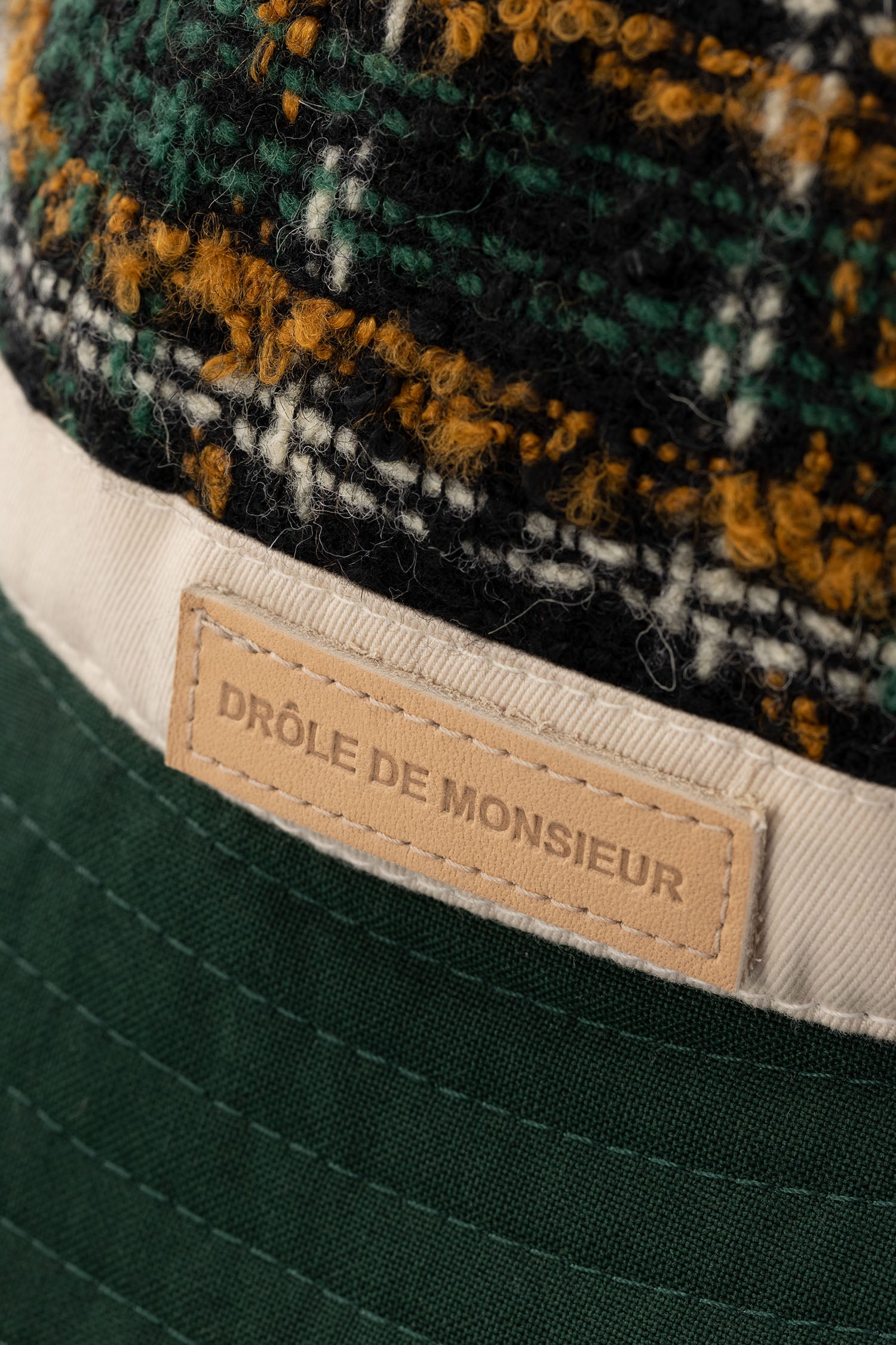 Drôle De Monsieur Le Bob Fancy Bucket Hat Beige