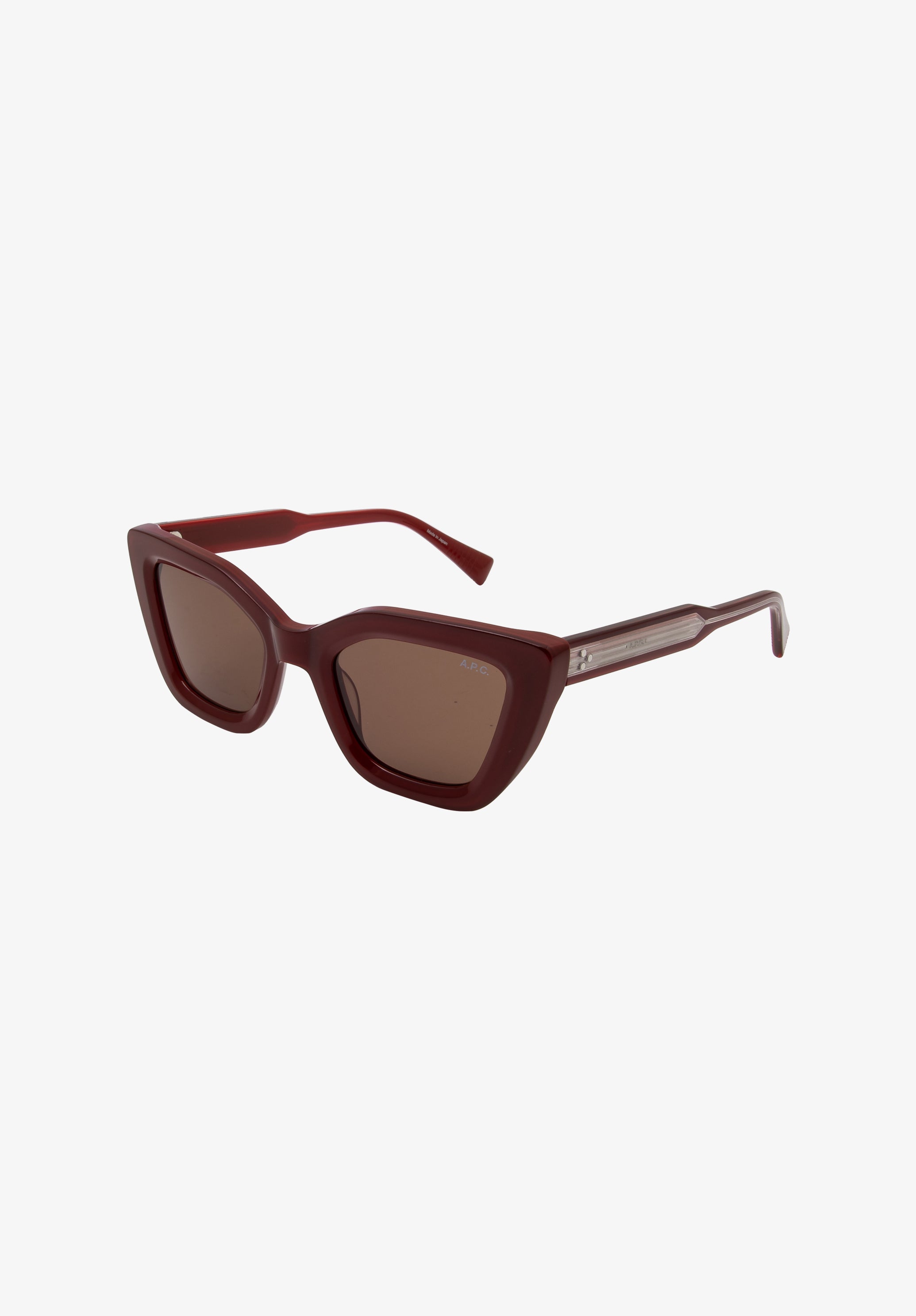 A.P.C. Les Papillons Sonnenbrille TU Braun UV-Schutz Kat 3