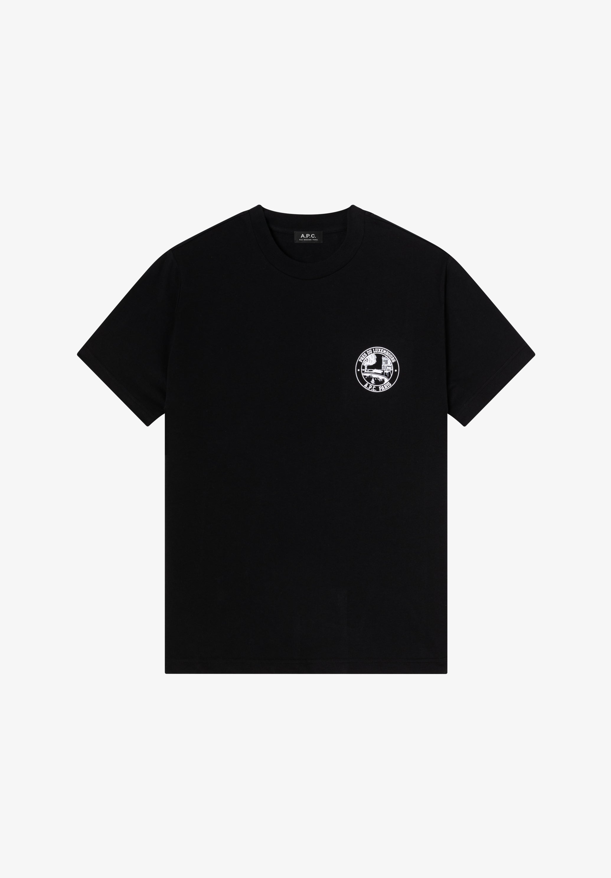 A.P.C. T-Shirts Garten-Logo T-Shirt schwarz Baumwolle