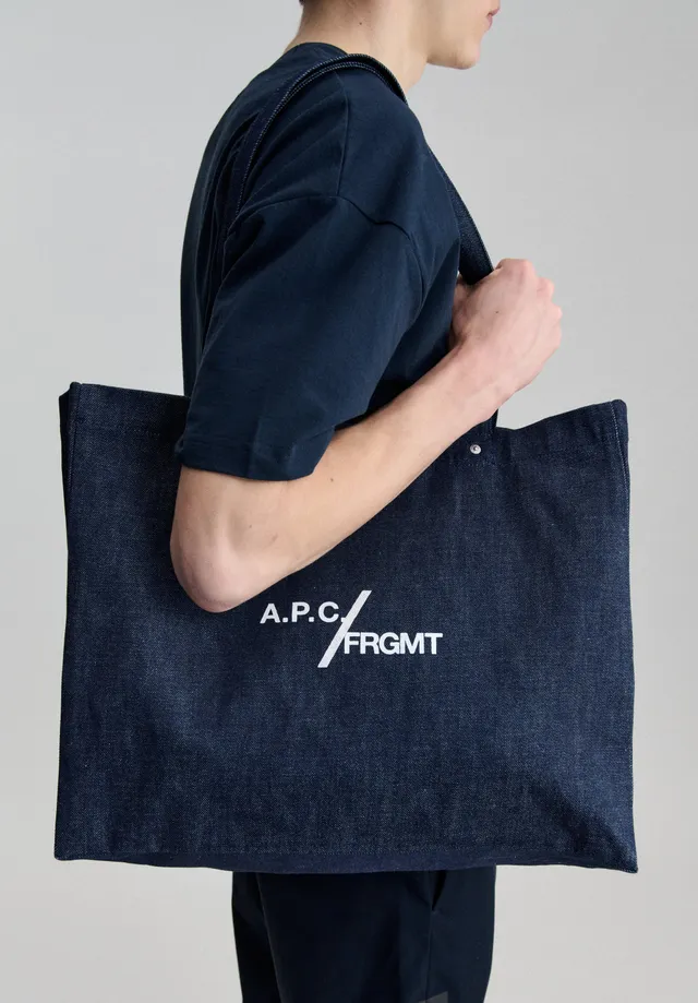A.P.C. Je sors ce soir Shopping-Tasche Denim blau TU