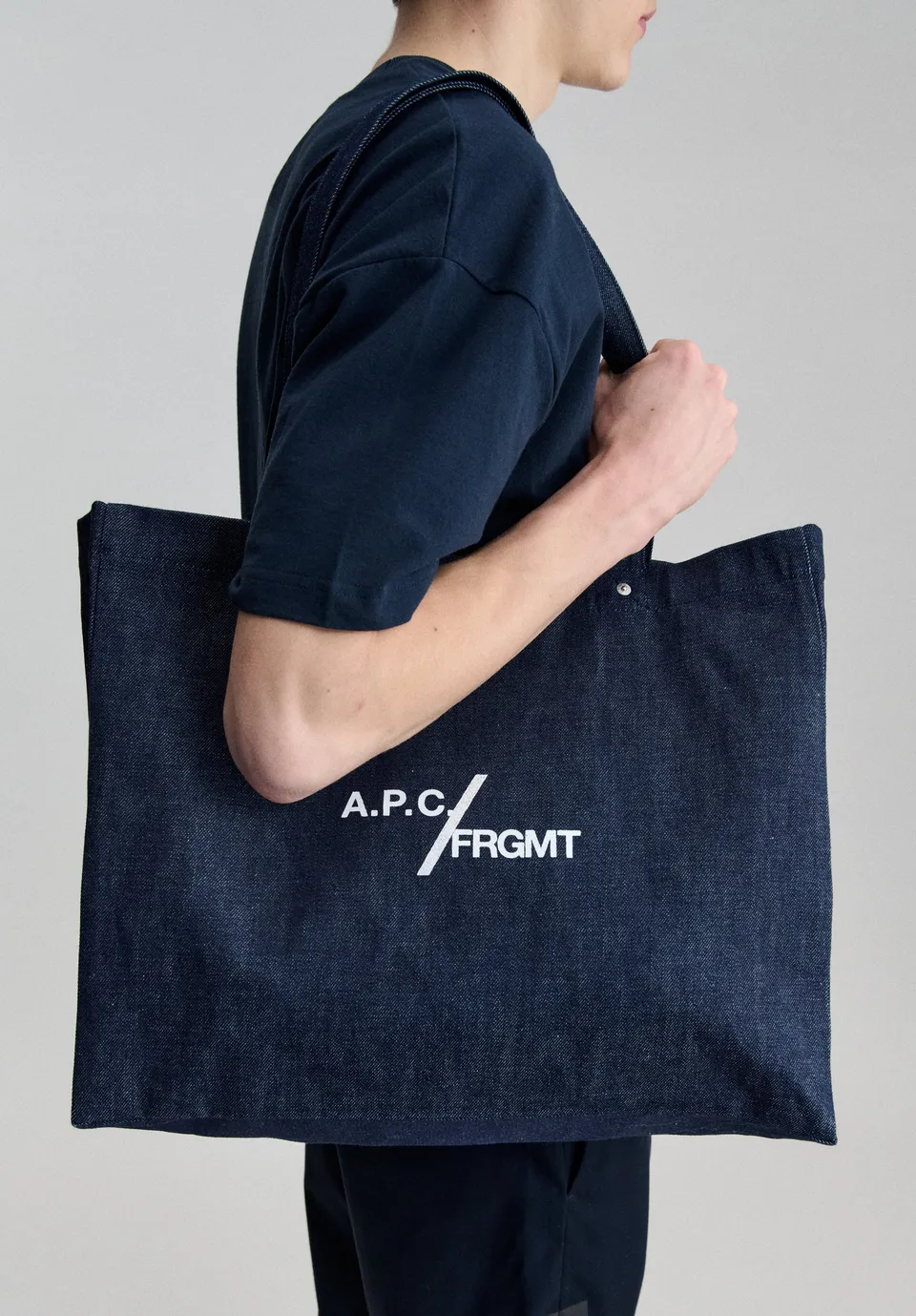 A.P.C. Je sors ce soir Shopping-Tasche Denim blau TU