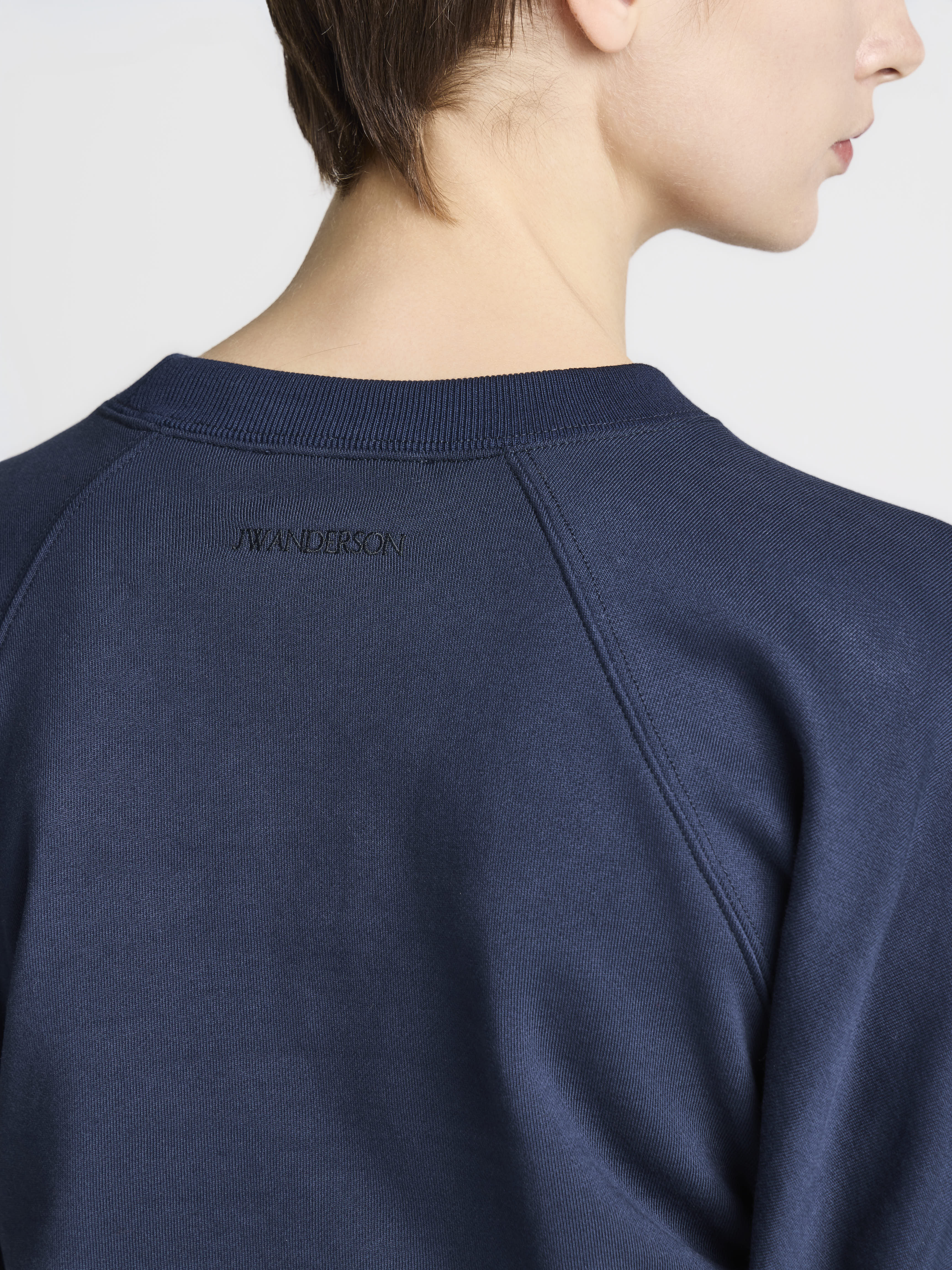 J.W.Anderson Ruched Sleeve Sweatshirt Navy Damen
