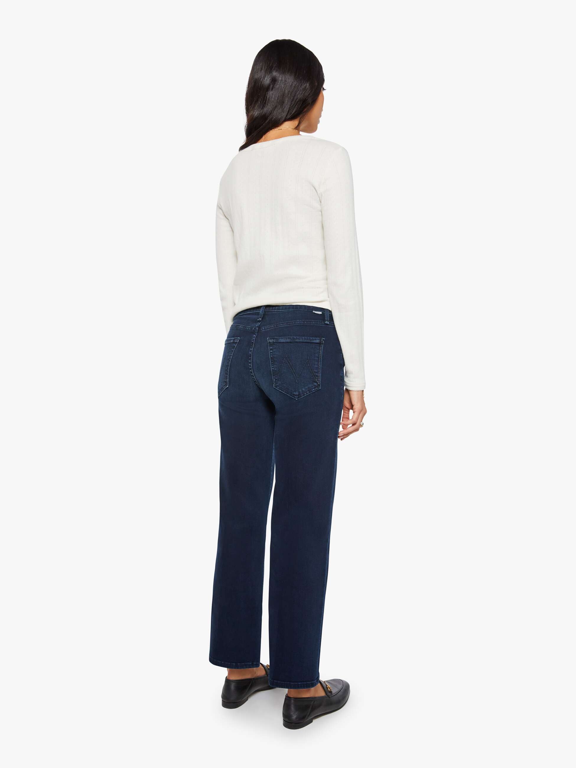 Mother The Mid Rise Rambler Zip Ankle Jeans Chip On My Shoulder