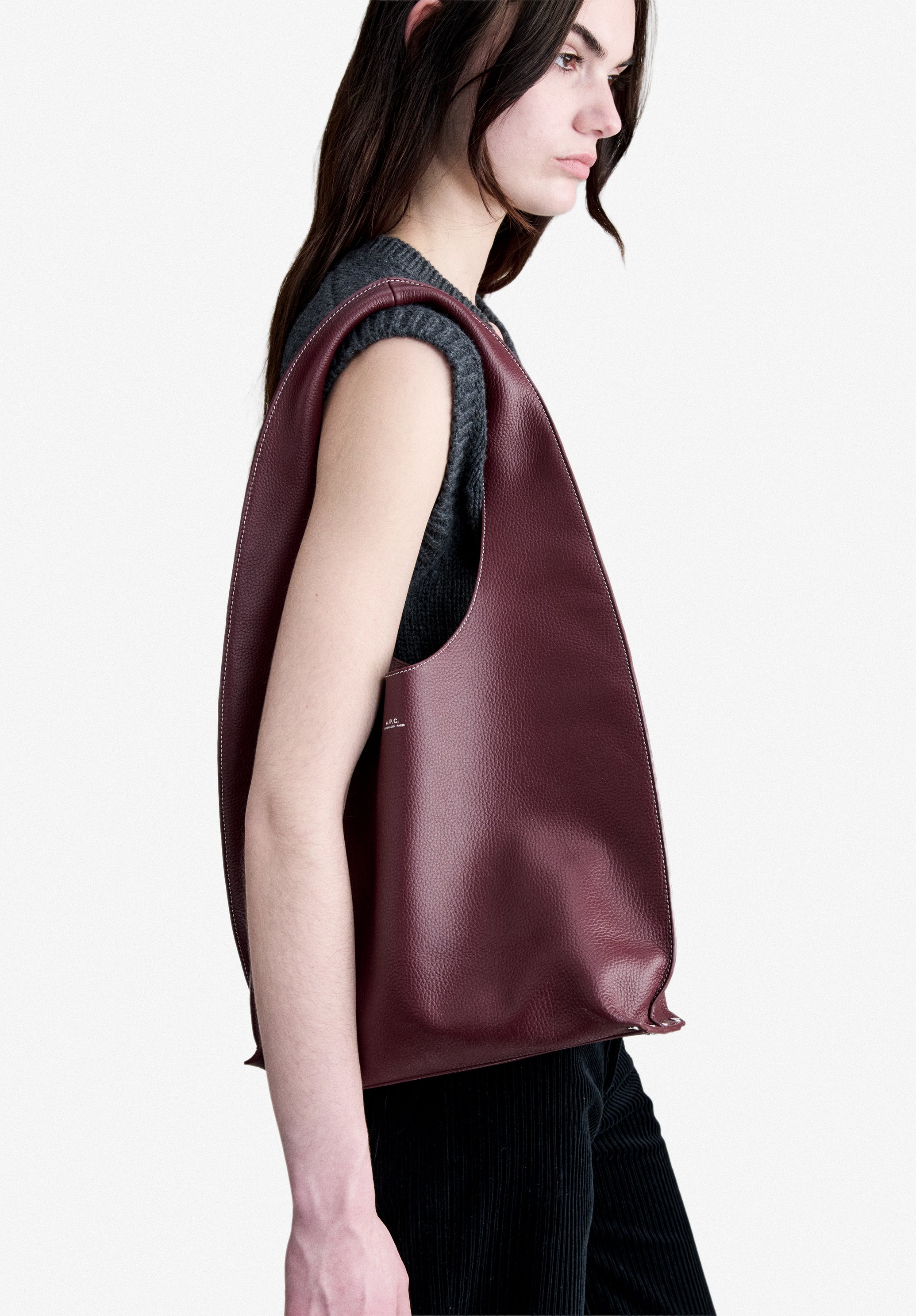 A.P.C. Neige Clou Tasche Leder TU Hobo Bag