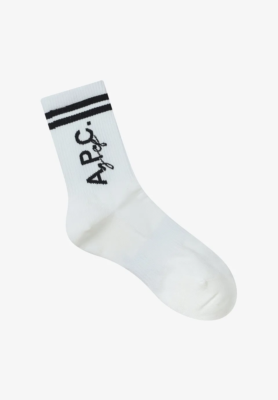 A.P.C. Coline Socken Golf Weiß Streifen TU
