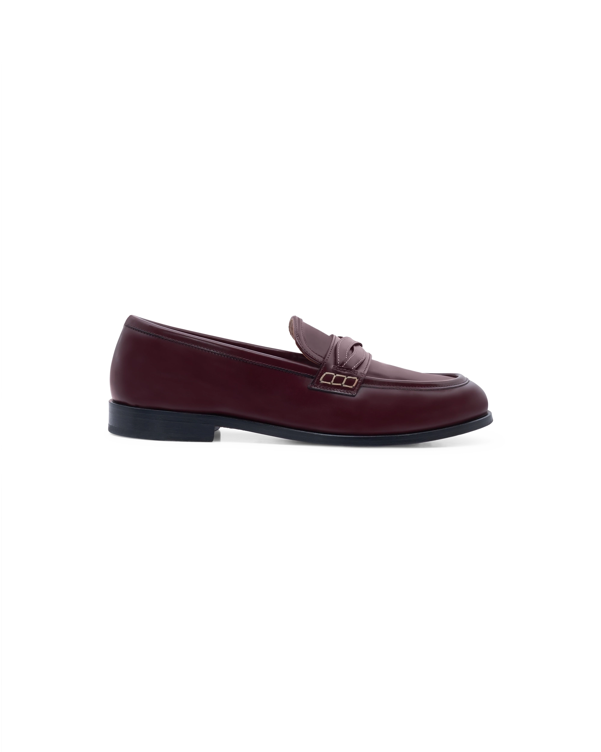 Drôle De Monsieur Mocassin Tresse Loafer Burgundy Rindsleder