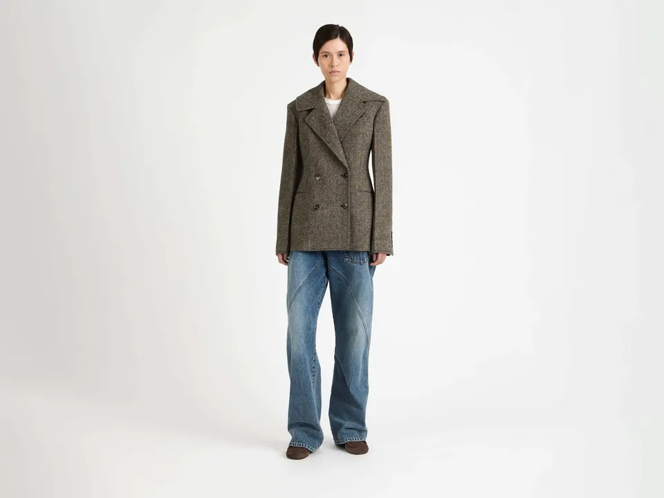 J.W.Anderson Fitted Waist Blazer Damenjacke Schwarz Beige 10