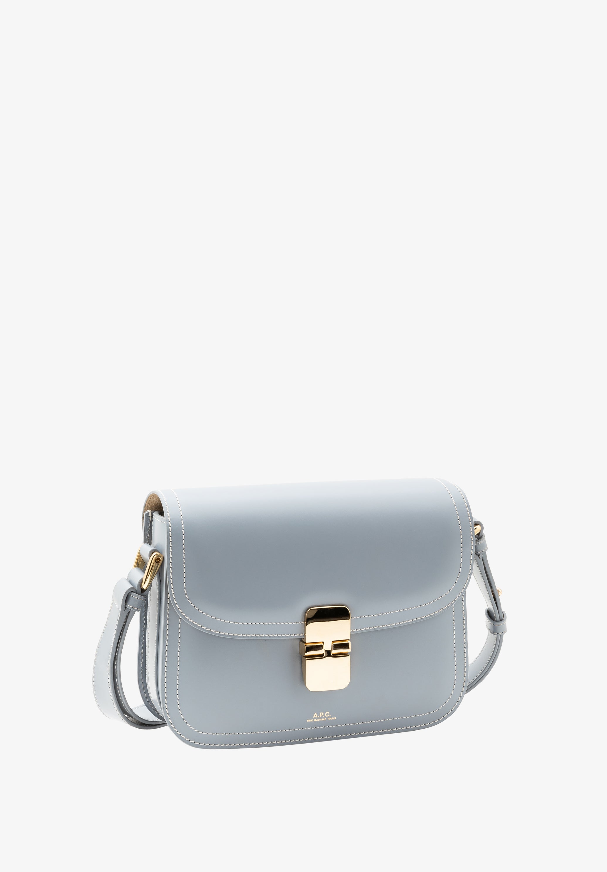 A.P.C. Grace Small Tasche Leder blau TU