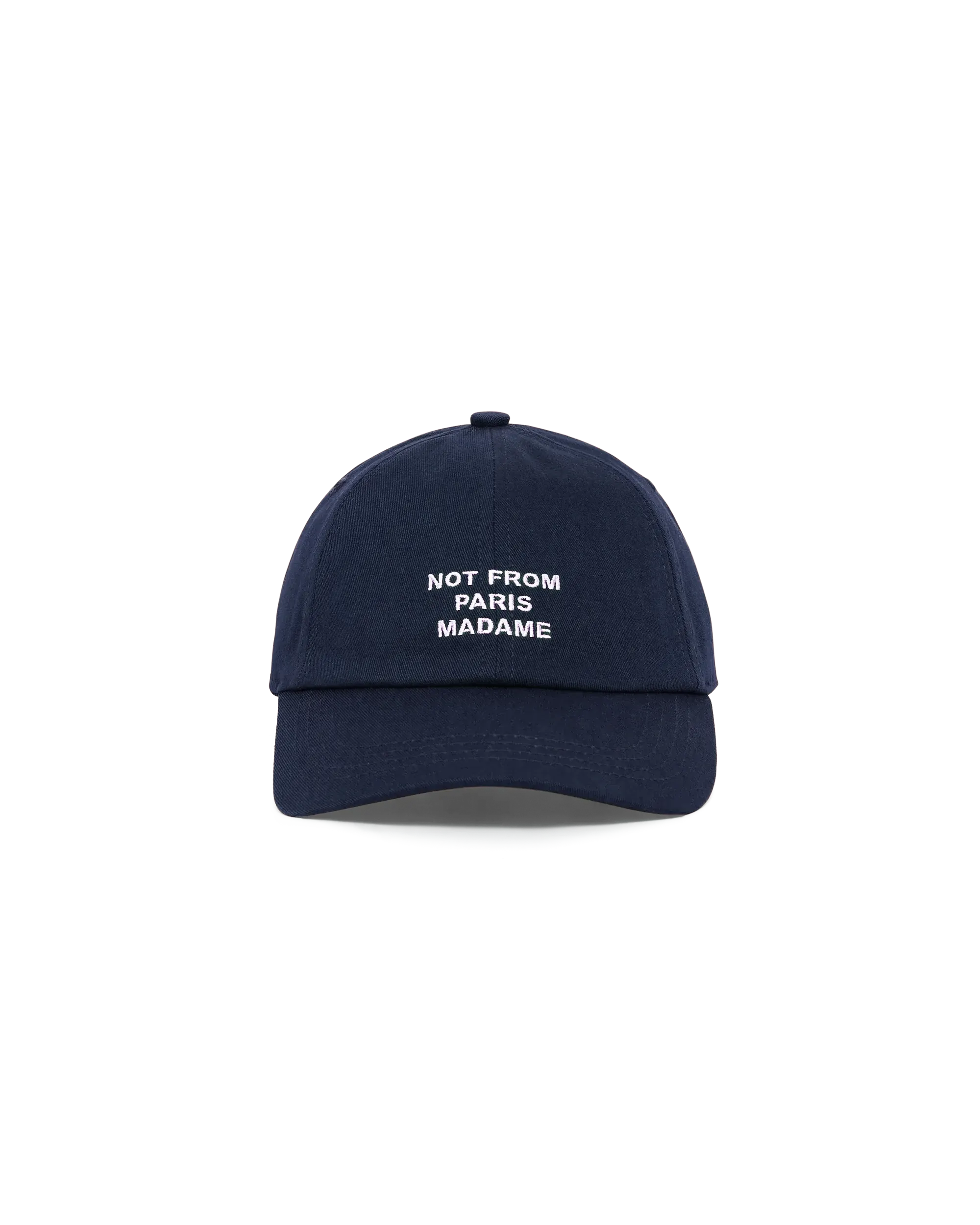 Drôle De Monsieur Casquette Slogan Cap Baumwolle Navy