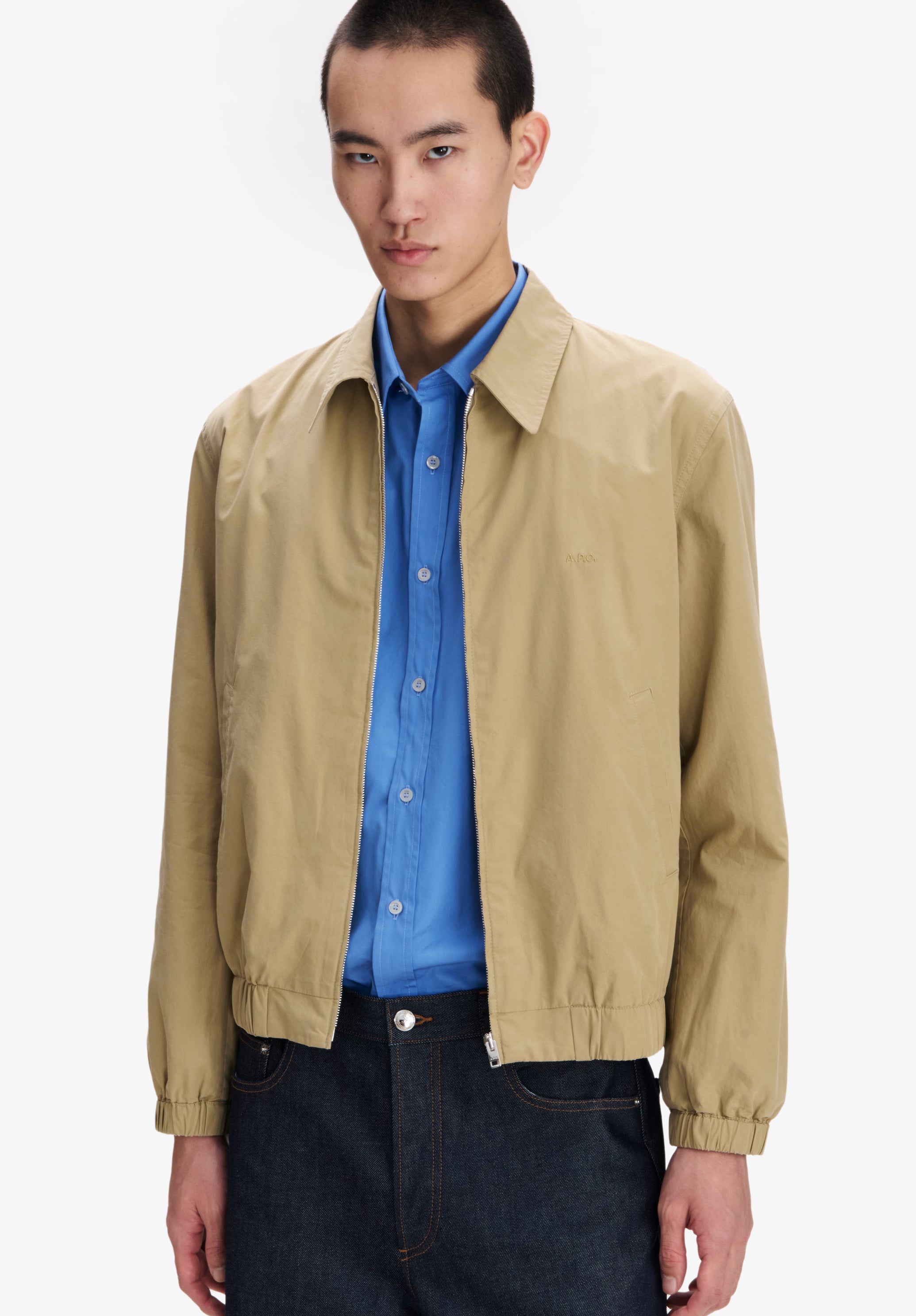 A.P.C. Baumwolljacke Leicht Beige Bio-Baumwolle M