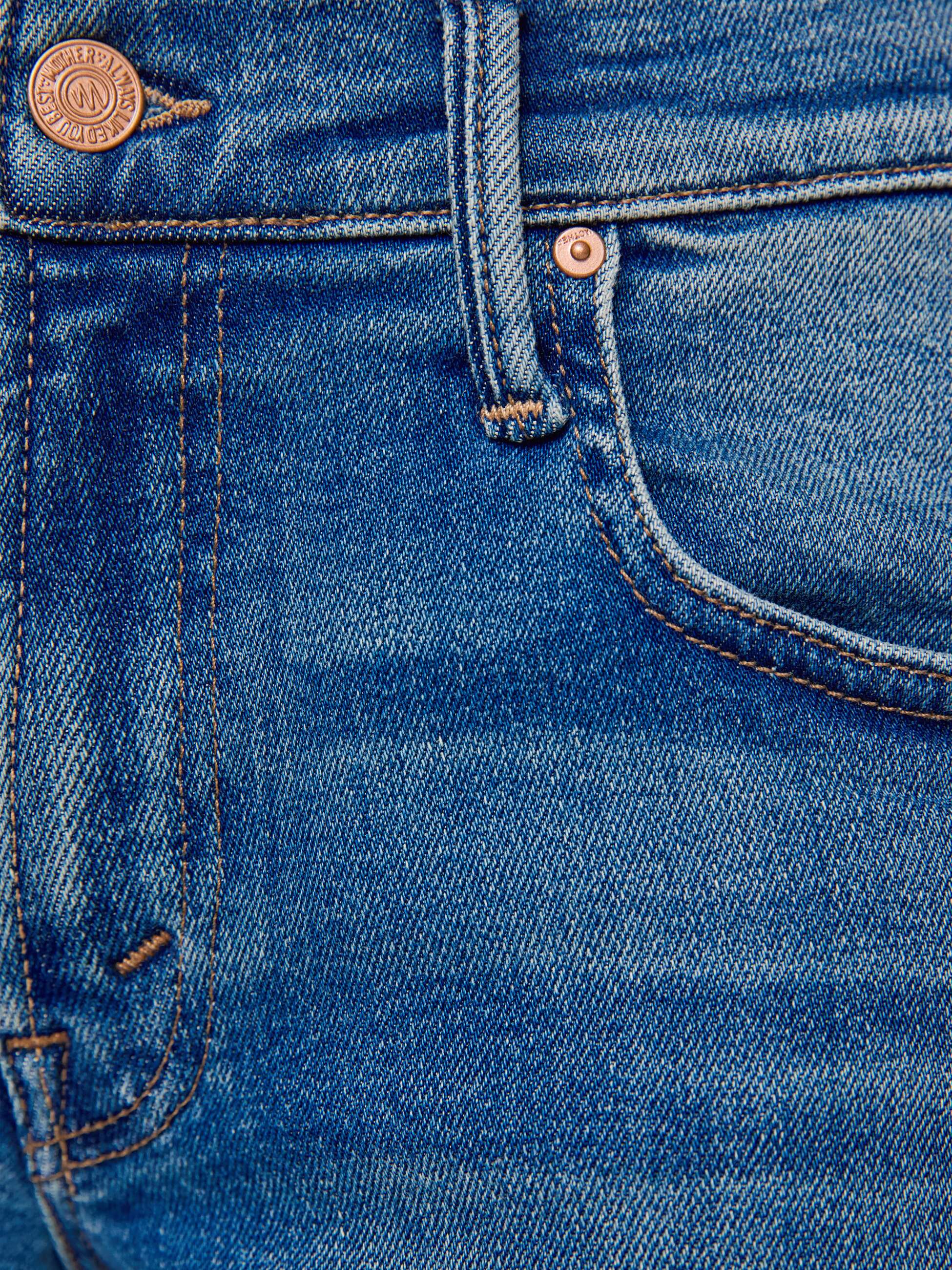 Mother Lil Sidestepper Twist Petite Jeans Strike It Rich