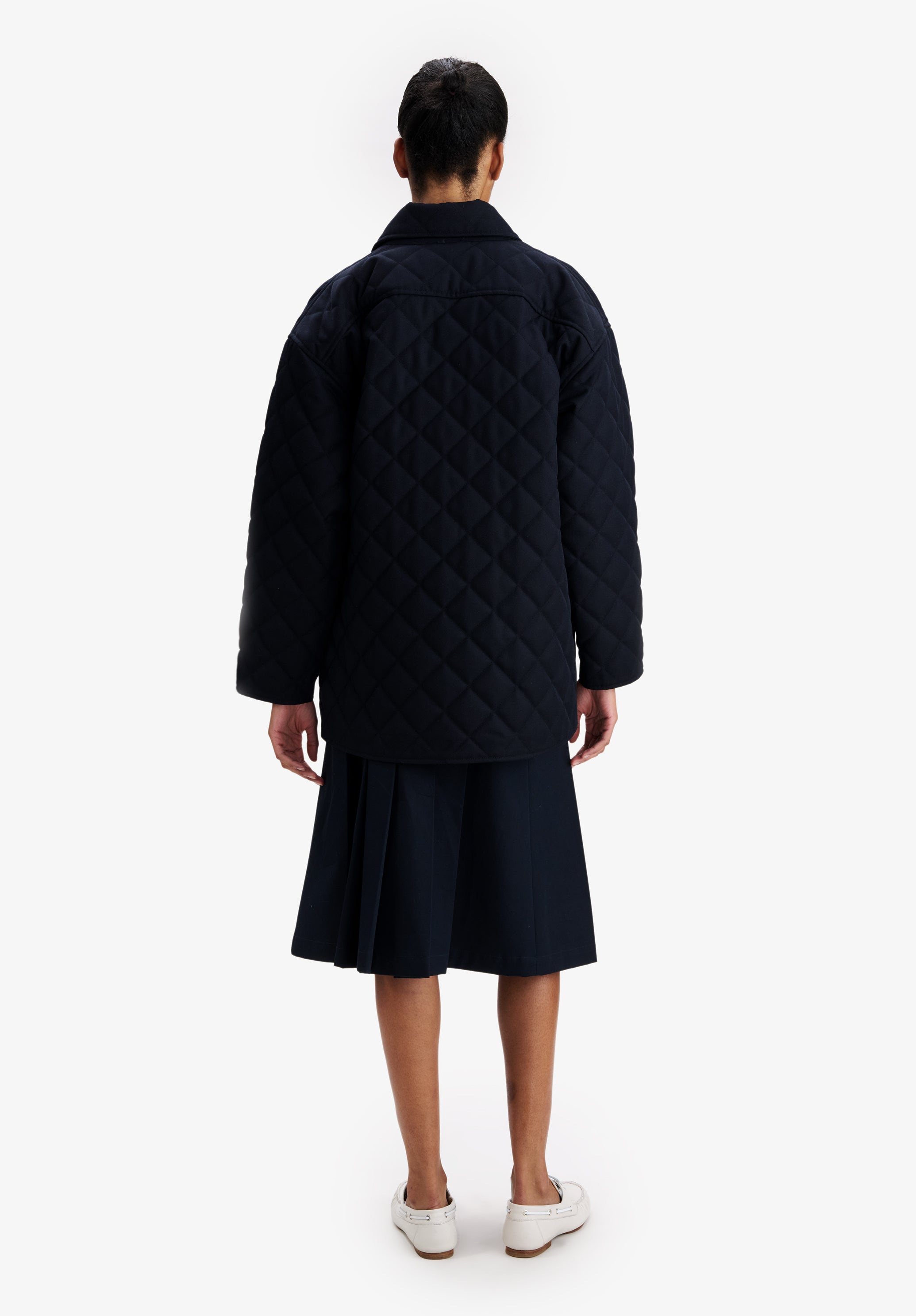 A.P.C. Wolljacke Gesteppt Marineblau M Unisex