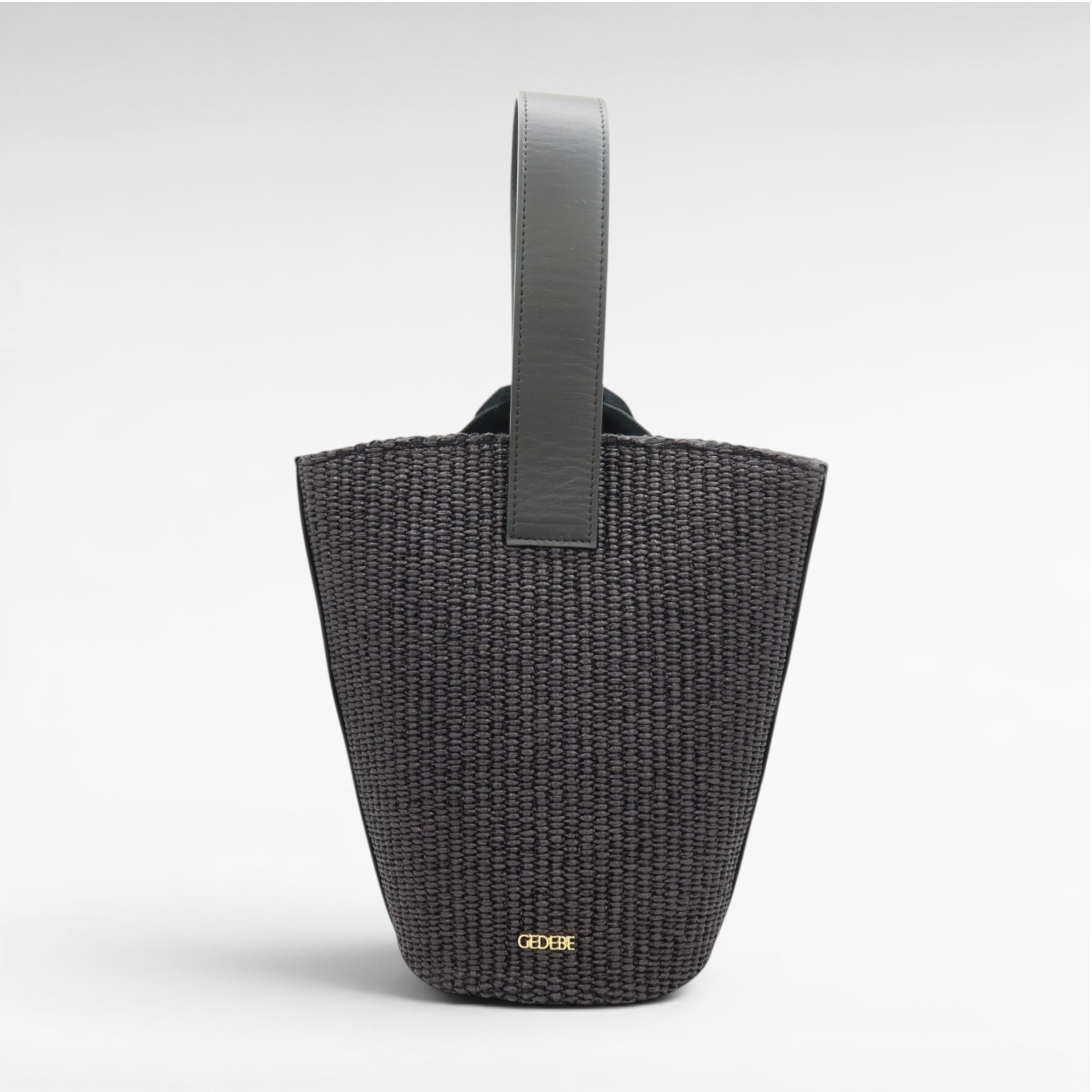 Gedebe Paloma Beuteltasche Raffia Leder 15x24