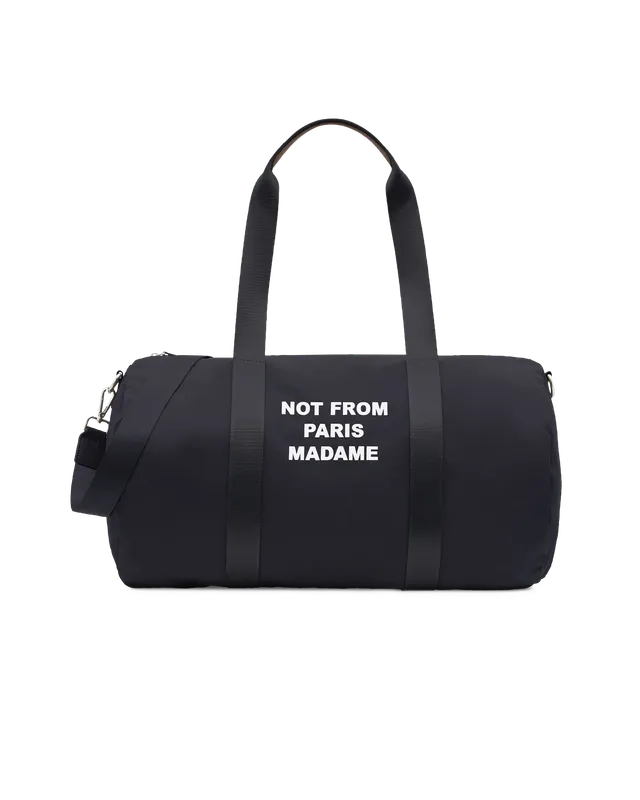 Drôle De Monsieur Nylon Slogan Gym Bag Sporttasche Schwarz OS