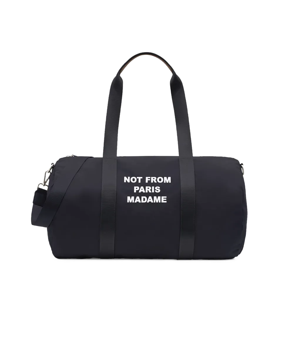 Drôle De Monsieur Nylon Slogan Gym Bag Sporttasche Schwarz OS