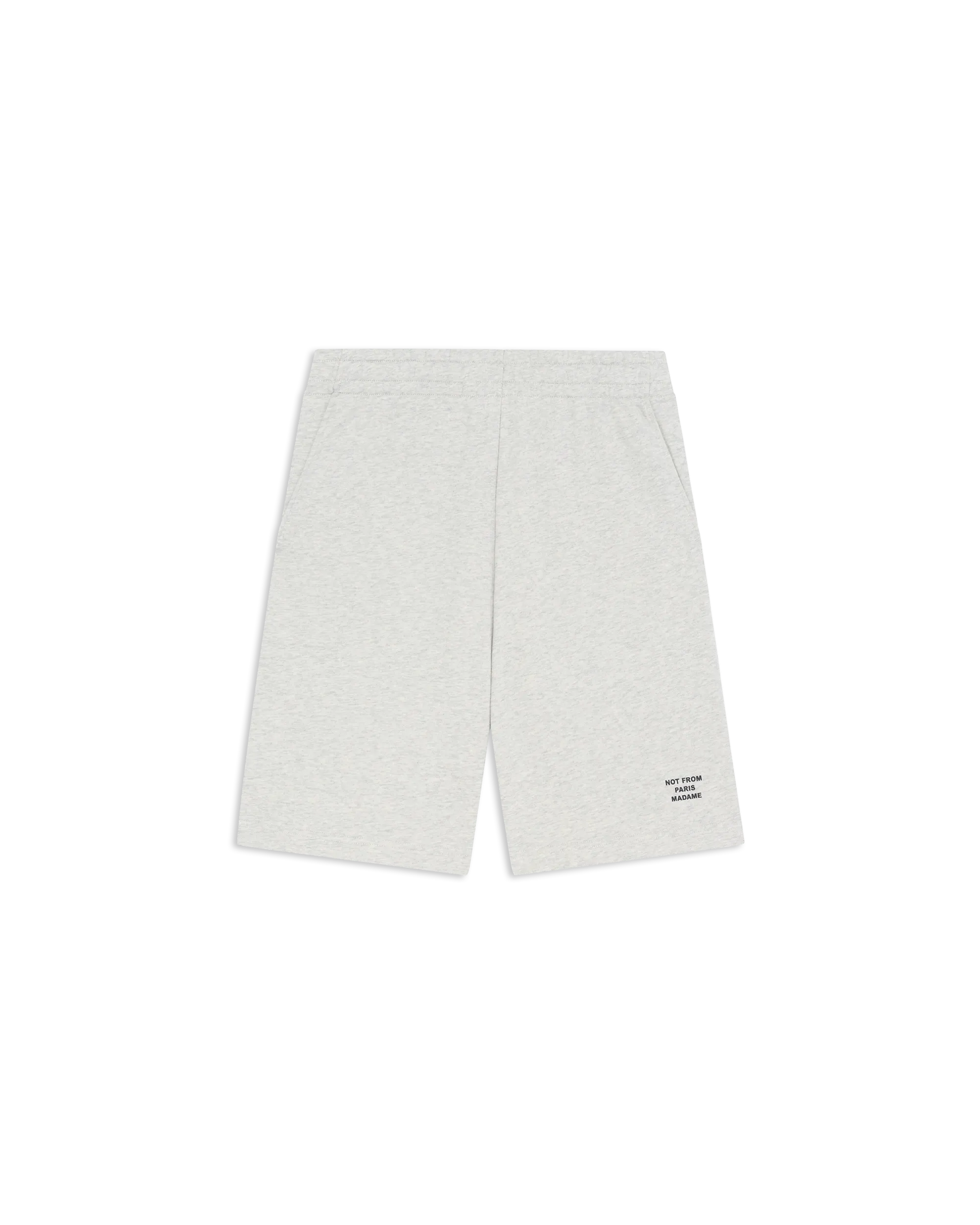 Drôle De Monsieur Slogan Fleece Short grau Baumwolle