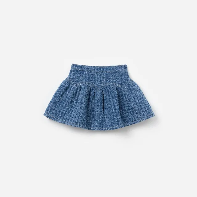 Self-Portrait Textured Denim Rock Kinder Mini