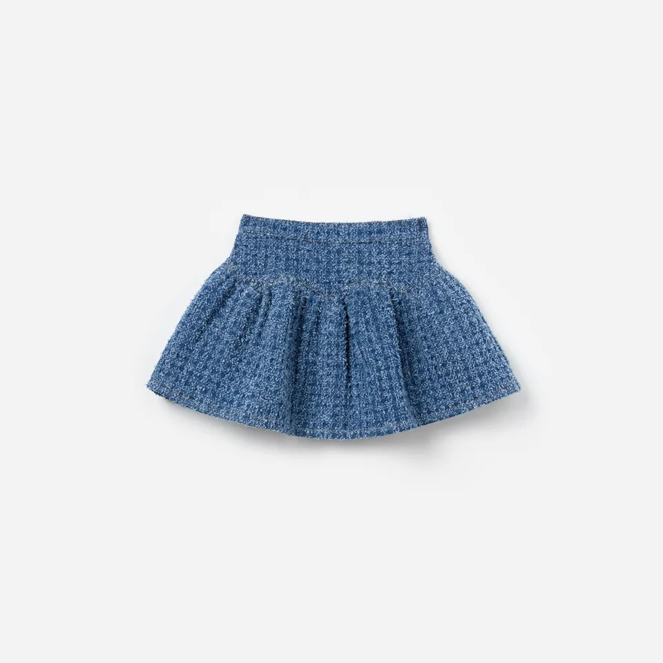 Self-Portrait Textured Denim Rock Kinder Mini