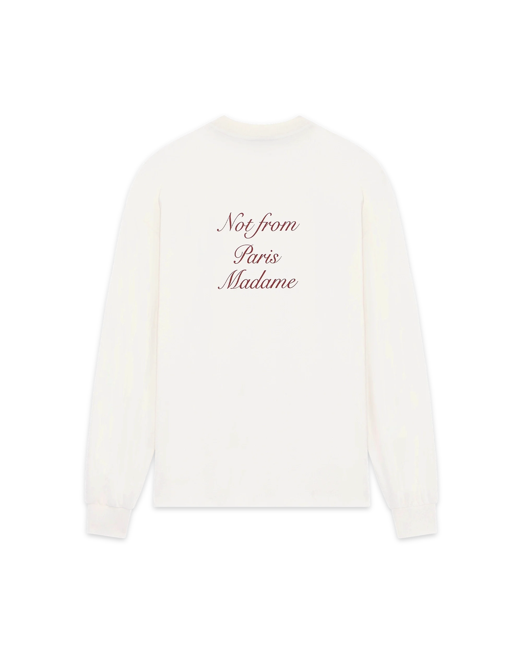 Drôle De Monsieur Manches Longues Langarmshirt Off-White Baumwolle