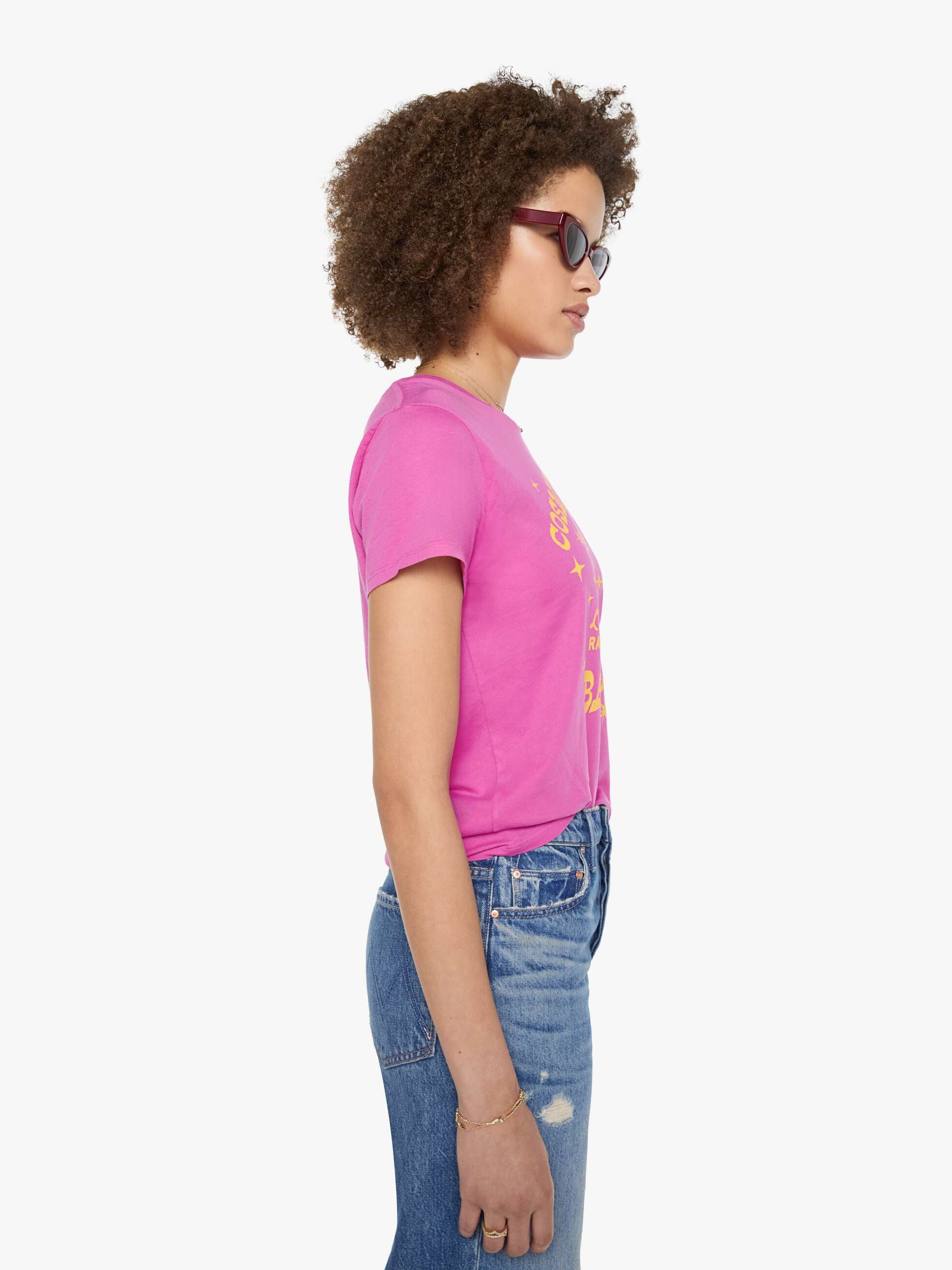 Mother Lil Goodie Goodie T-Shirt Pink Supima