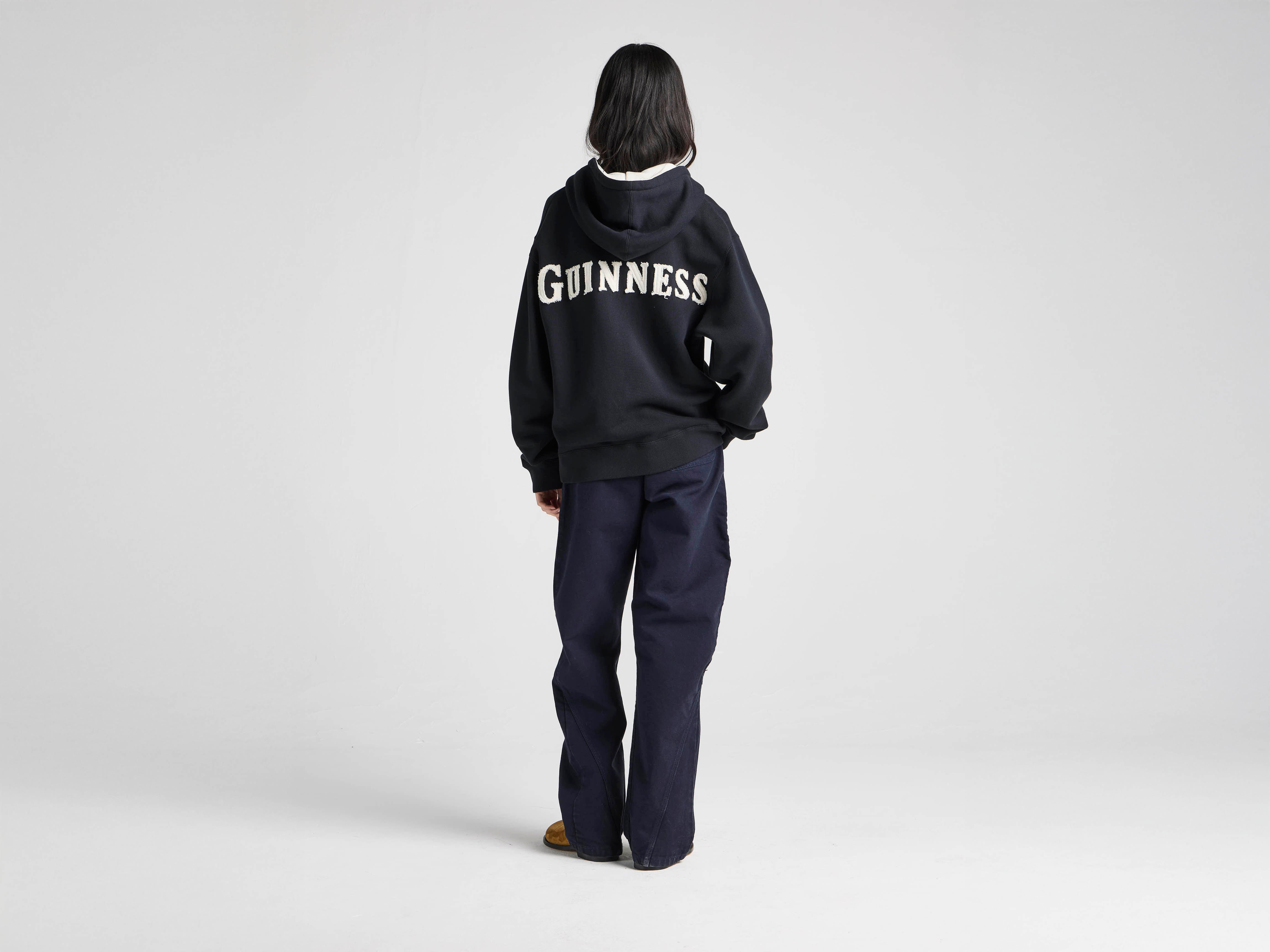 J.W. Anderson x Guinness Hoodie Kapuzenpullover Washed Black