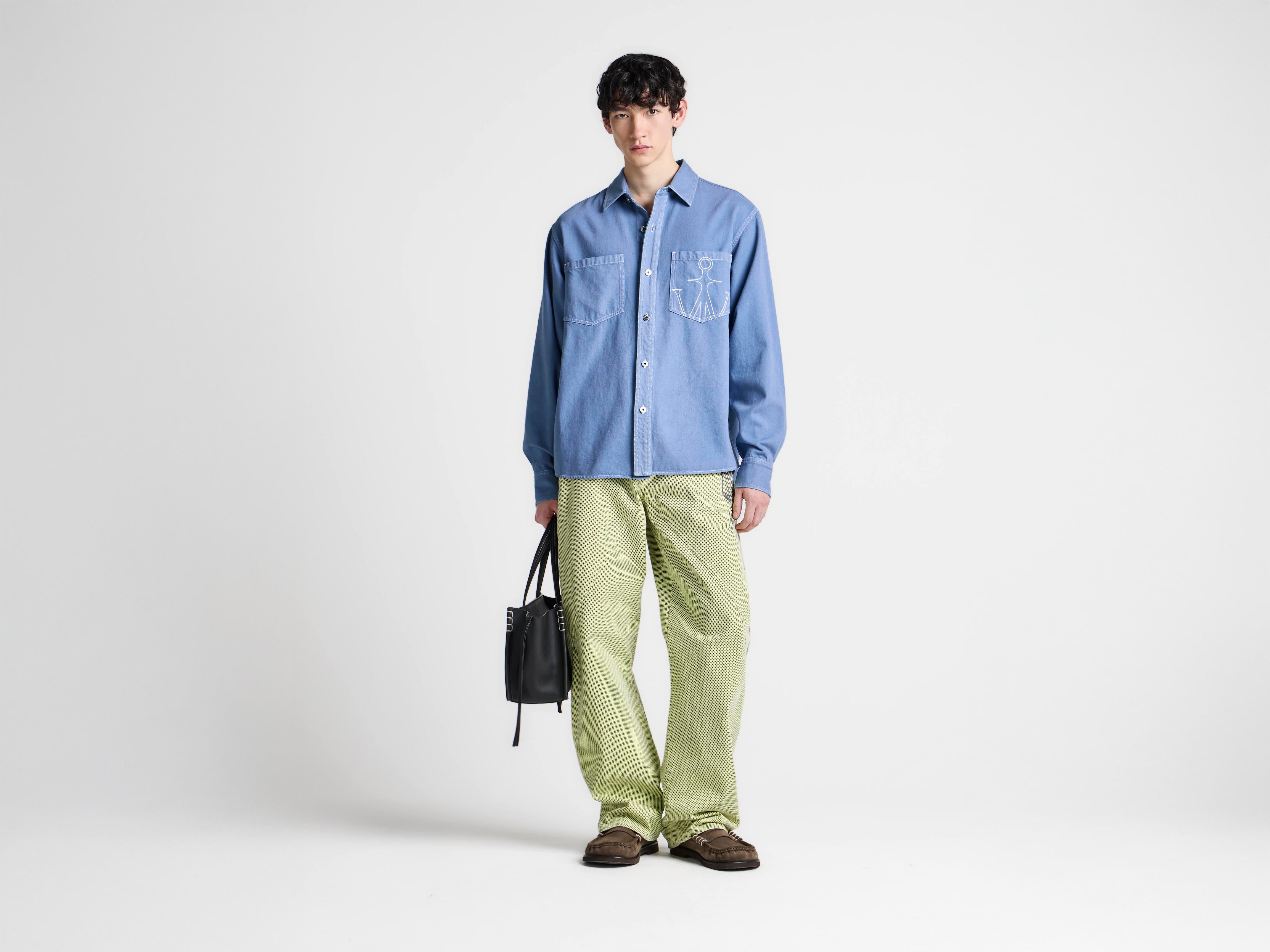 J.W.Anderson Oversized Shirt Hemd French Blue Baumwolle