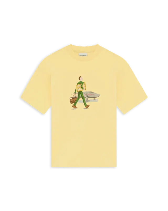 Drôle De Monsieur T-Shirt L'Homme Au Tableau Hellgelb Baumwolle