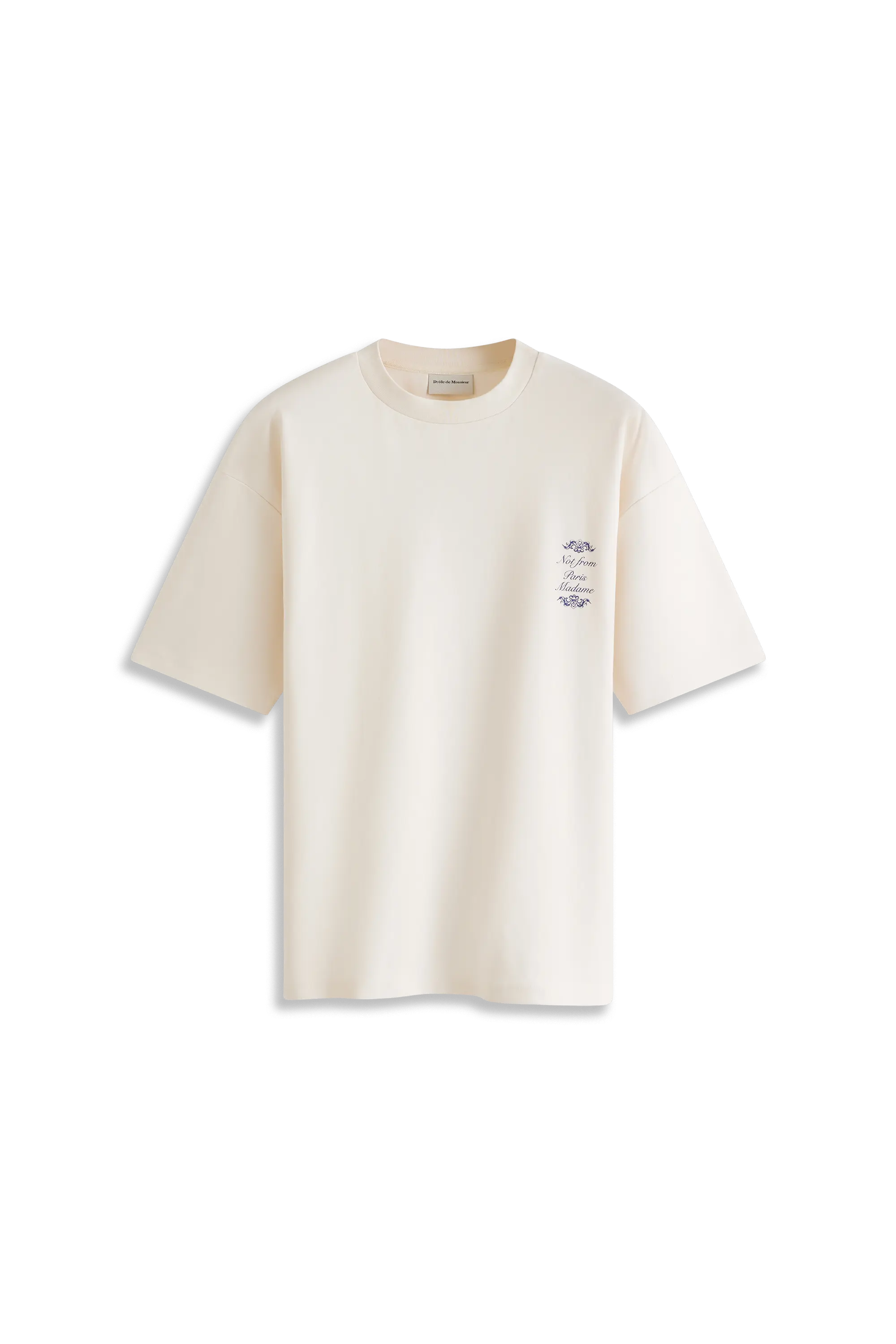 Drôle De Monsieur Le T-Shirt Slogan Ornements T-Shirt Weiß